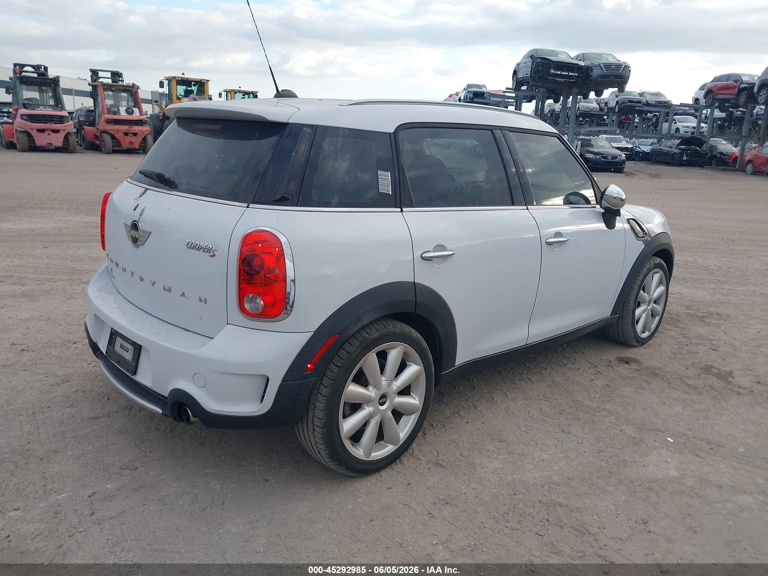 2014 Mini Countryman Cooper S Белый vin: WMWZC3C58EWT00555