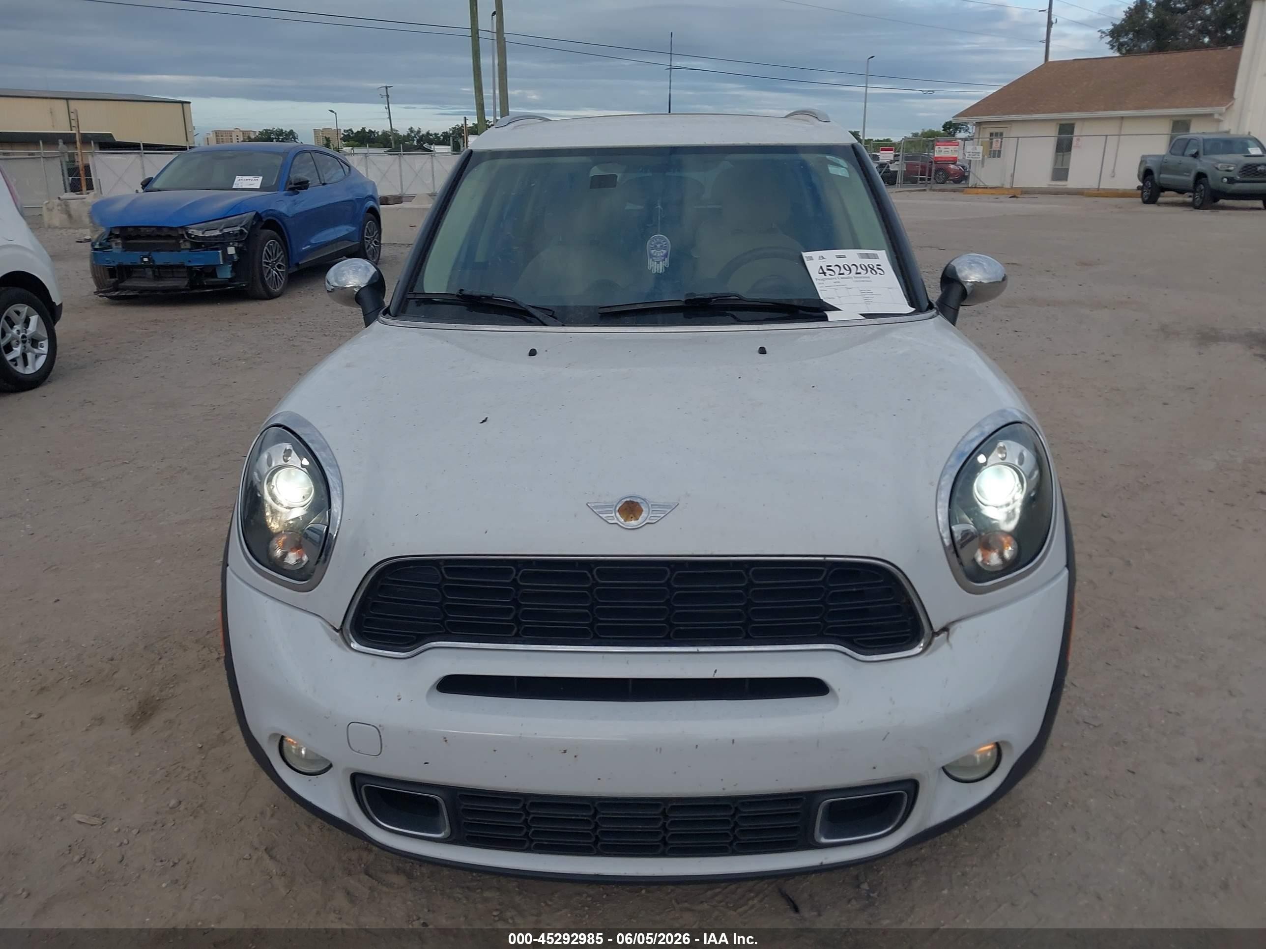 2014 Mini Countryman Cooper S Белый vin: WMWZC3C58EWT00555