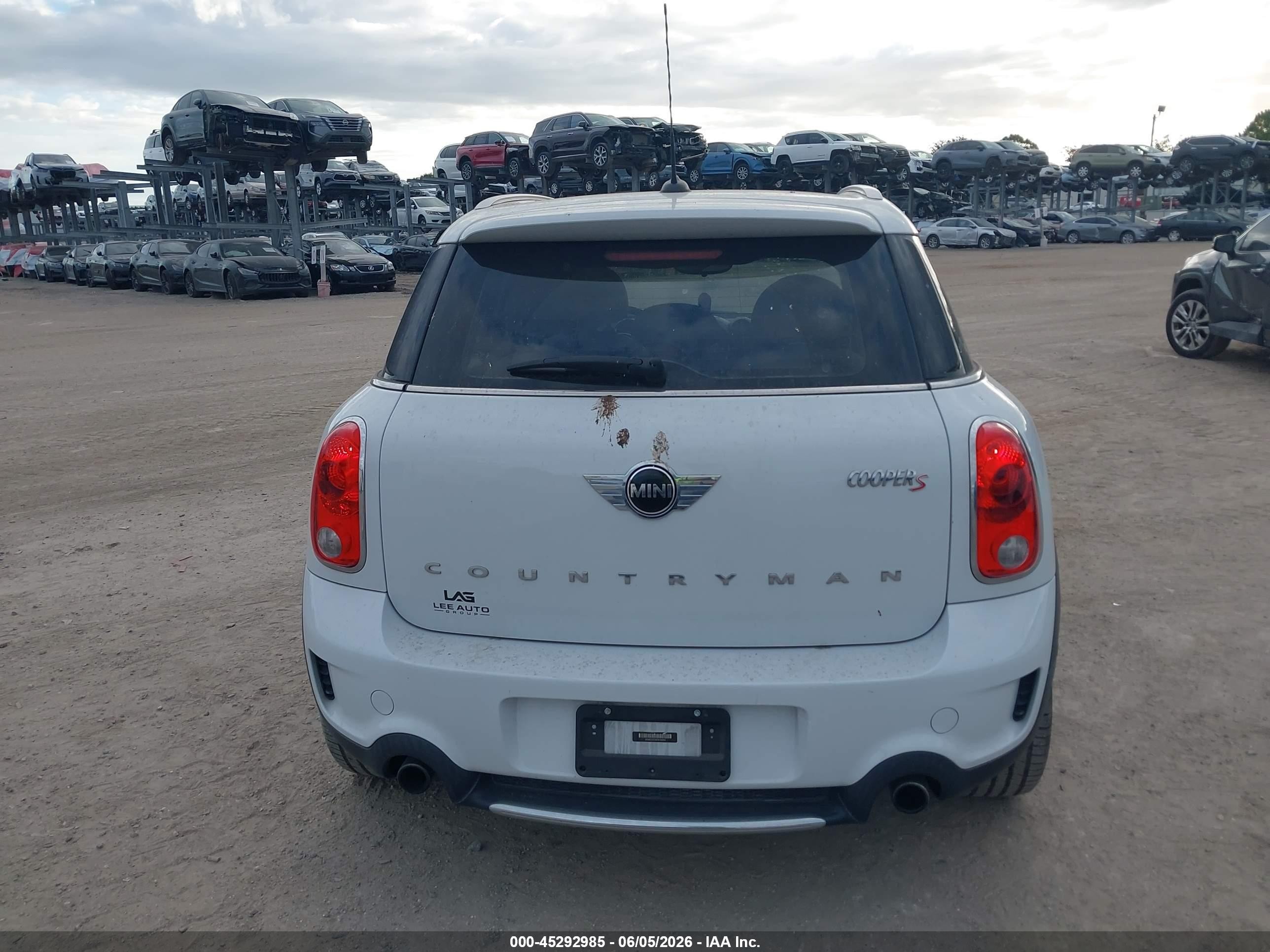 2014 Mini Countryman Cooper S Белый vin: WMWZC3C58EWT00555