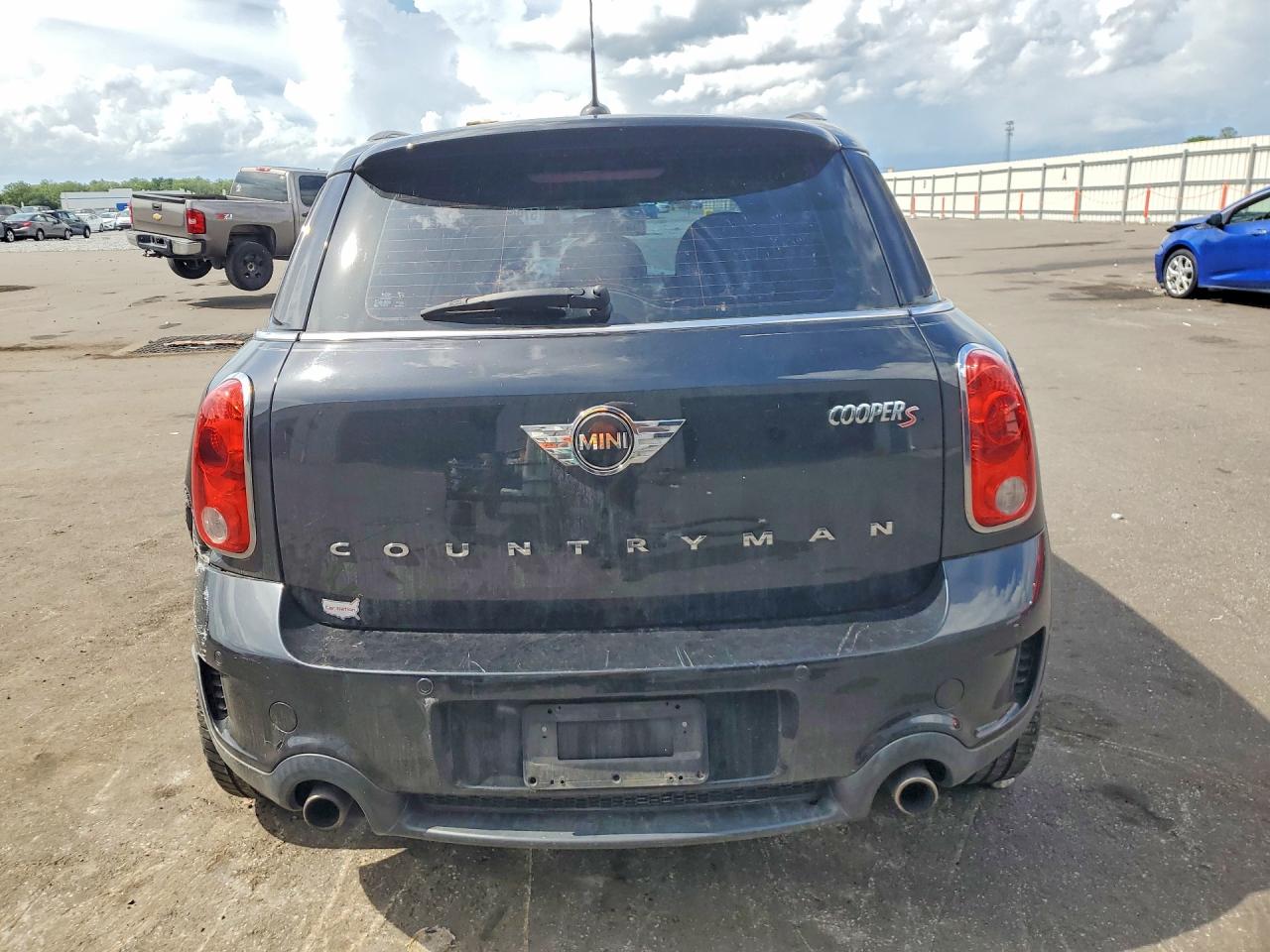 2015 Mini Cooper S Countryman Black vin: WMWZC3C58FWP52913