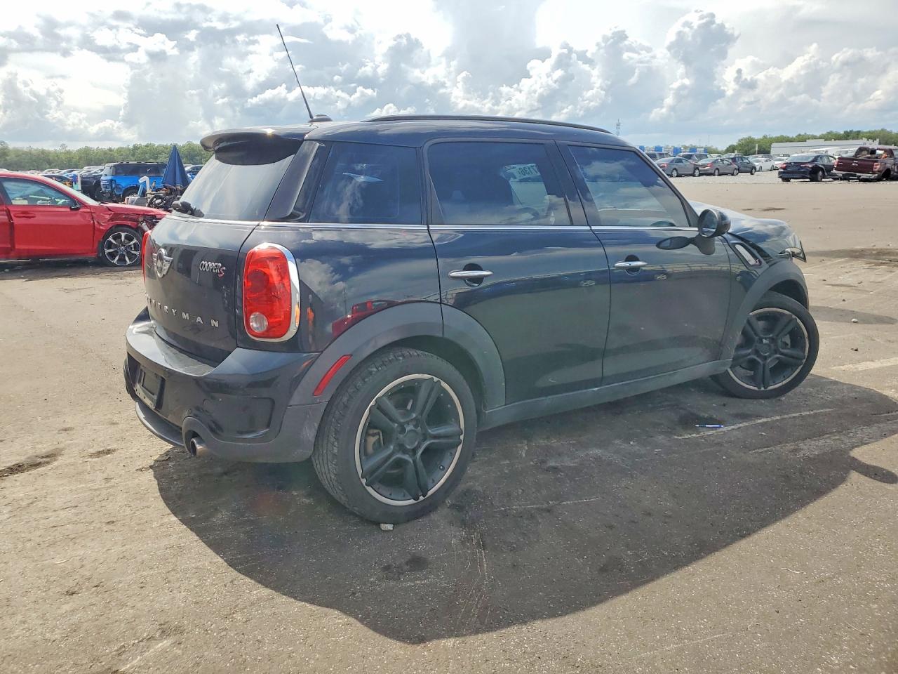 2015 Mini Cooper S Countryman Black vin: WMWZC3C58FWP52913