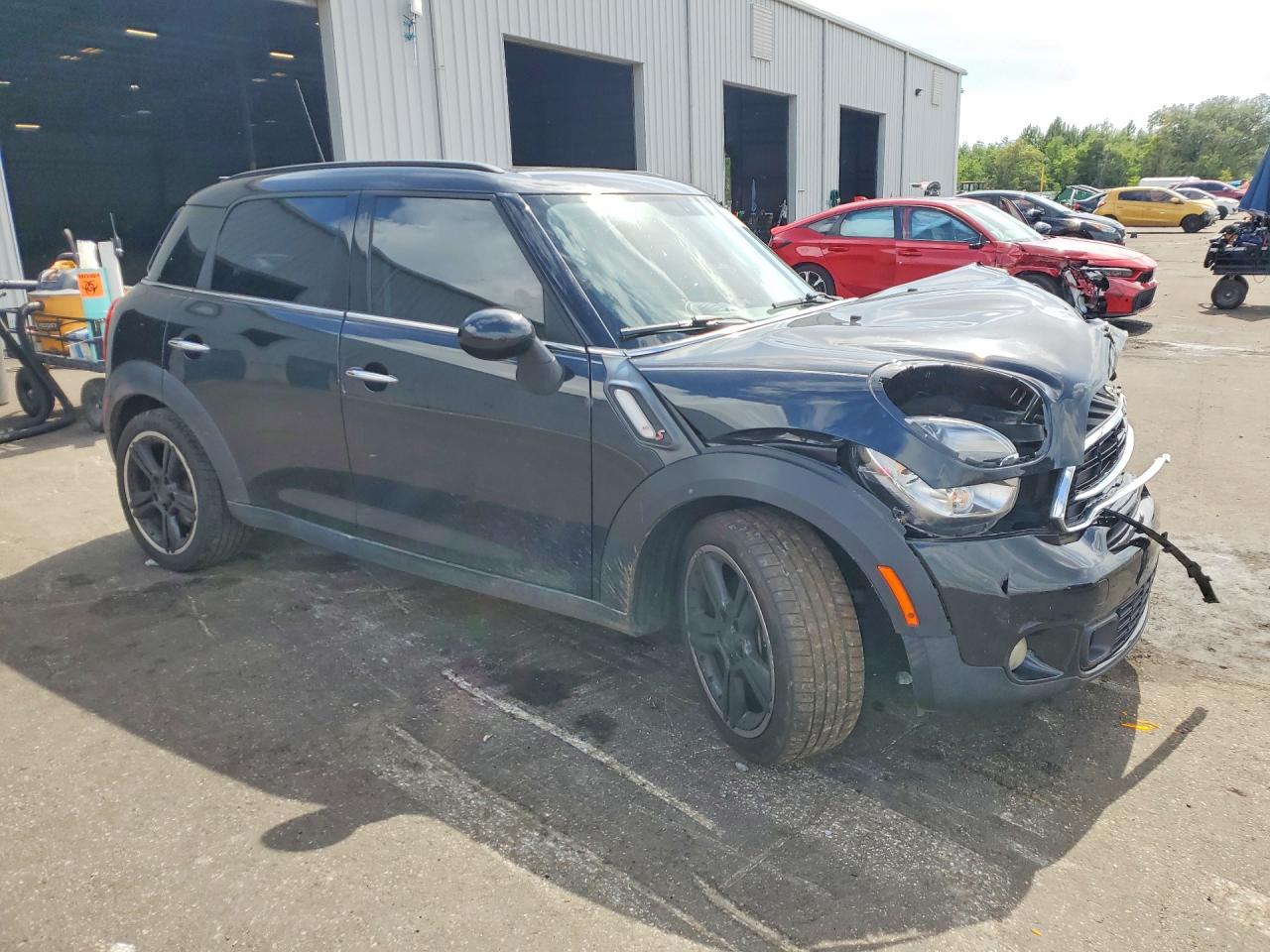 2015 Mini Cooper S Countryman Black vin: WMWZC3C58FWP52913