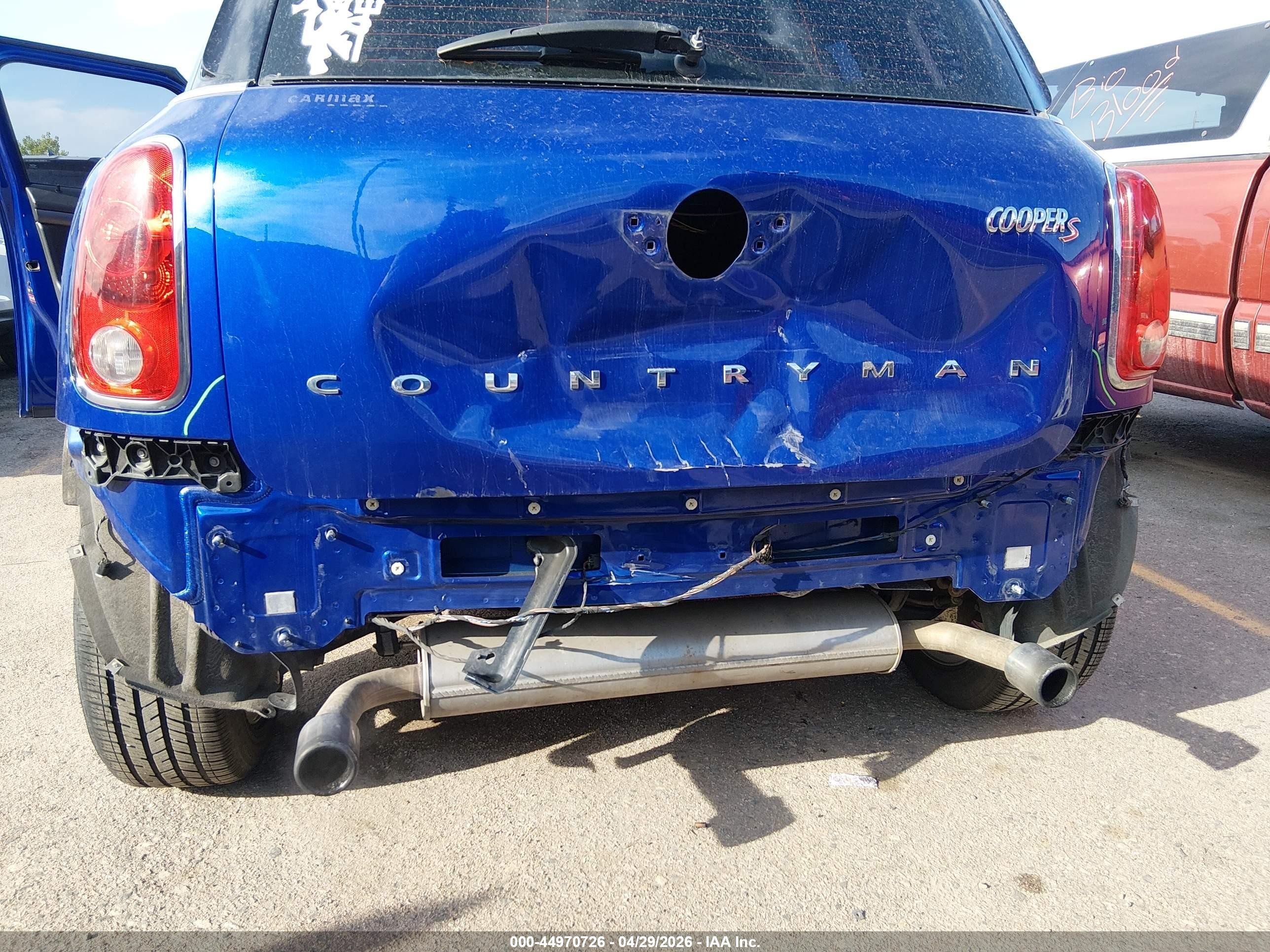 2015 Mini Countryman Cooper S Blue vin: WMWZC3C58FWT02534