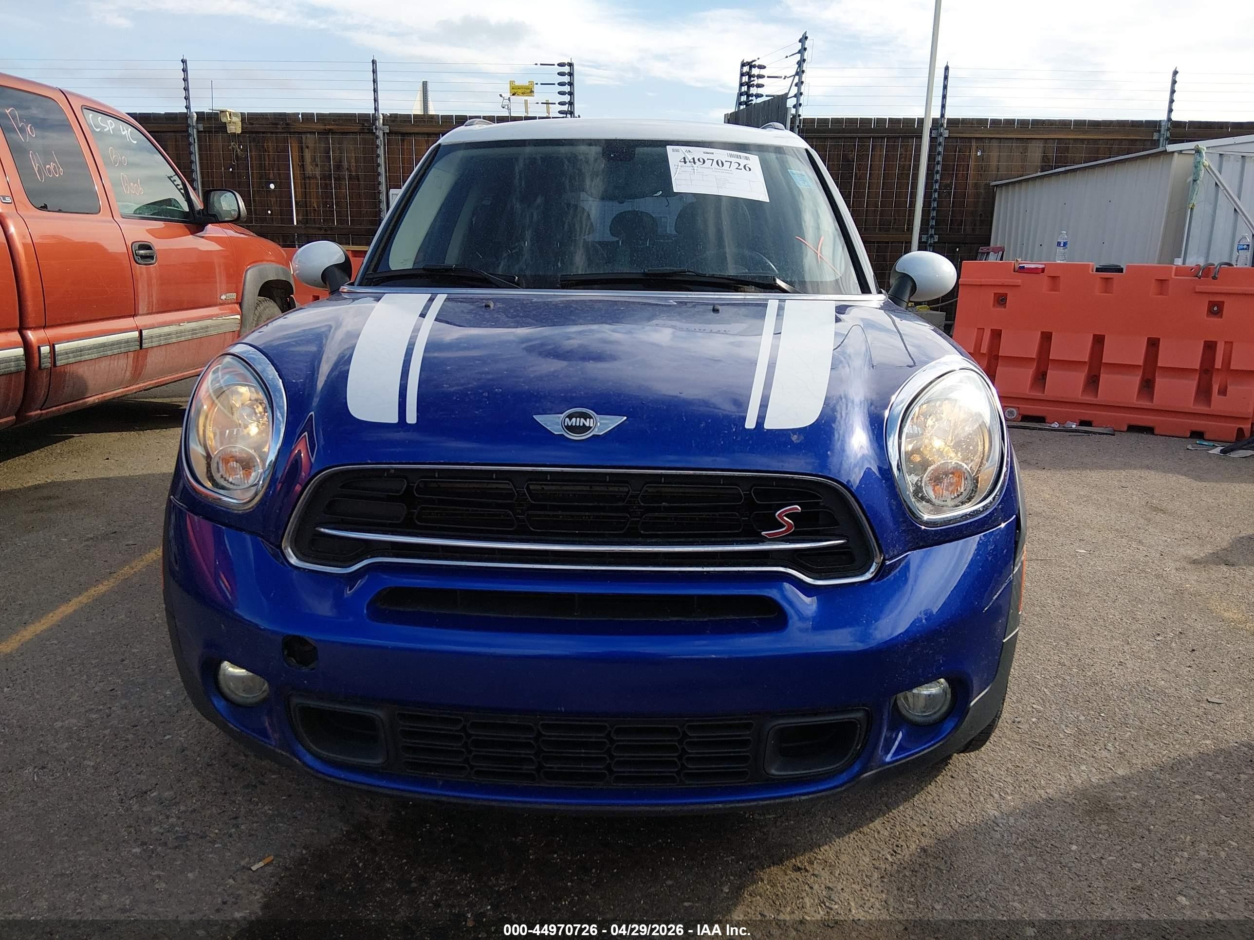 2015 Mini Countryman Cooper S Blue vin: WMWZC3C58FWT02534
