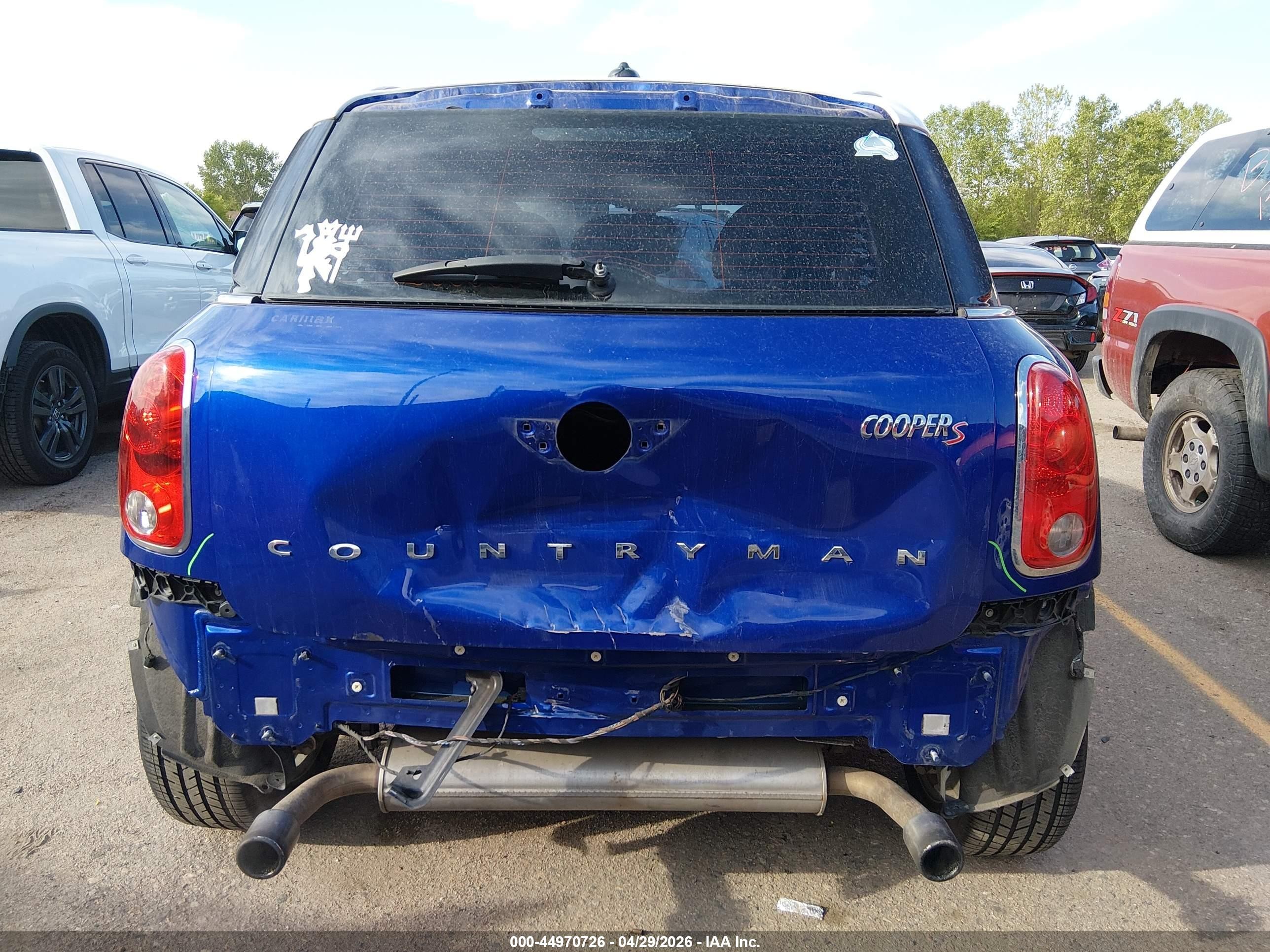 2015 Mini Countryman Cooper S Blue vin: WMWZC3C58FWT02534