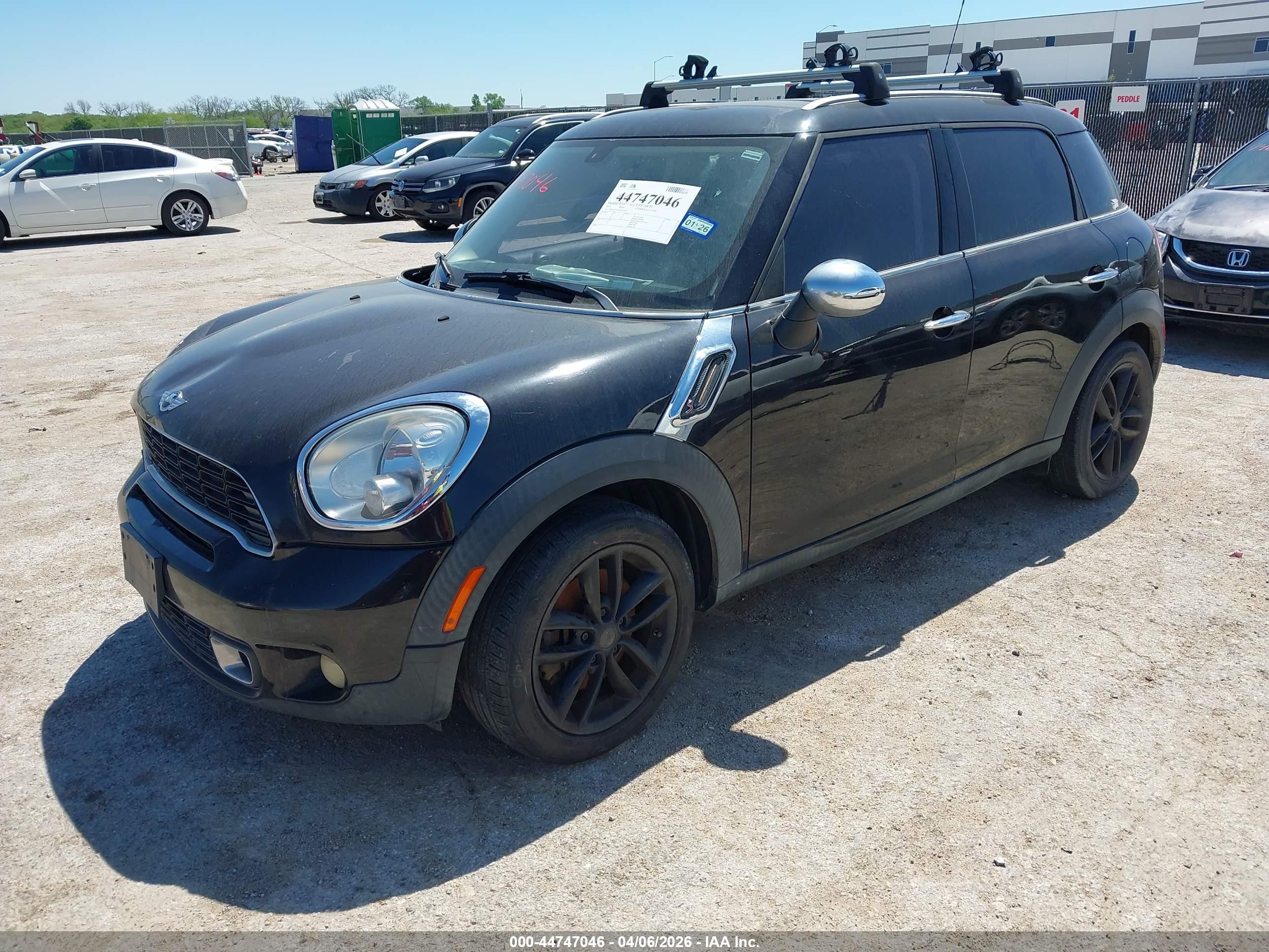 2011 Mini Cooper S Countryman   Черный vin: WMWZC3C59BWH98392