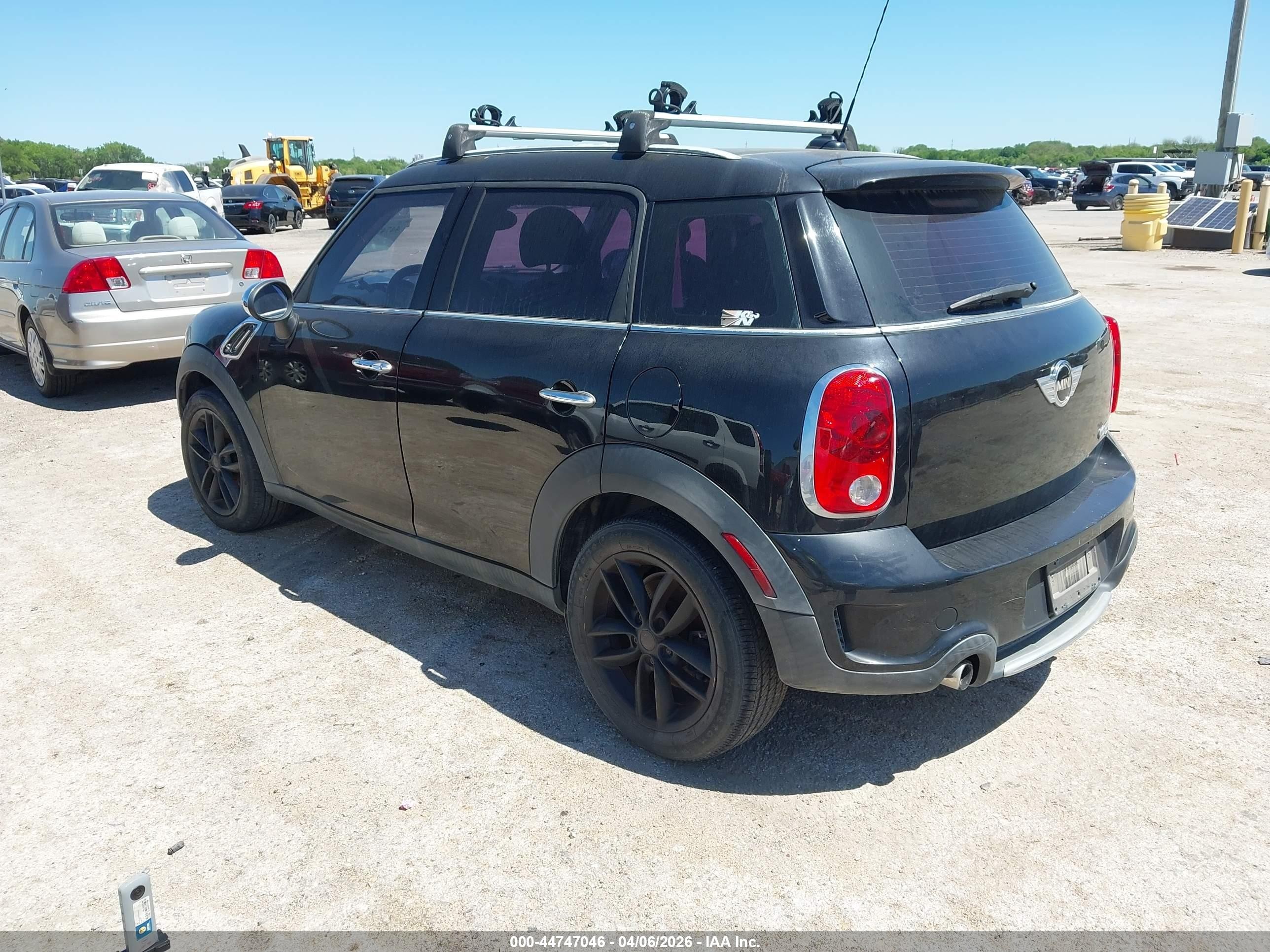 2011 Mini Cooper S Countryman   Черный vin: WMWZC3C59BWH98392