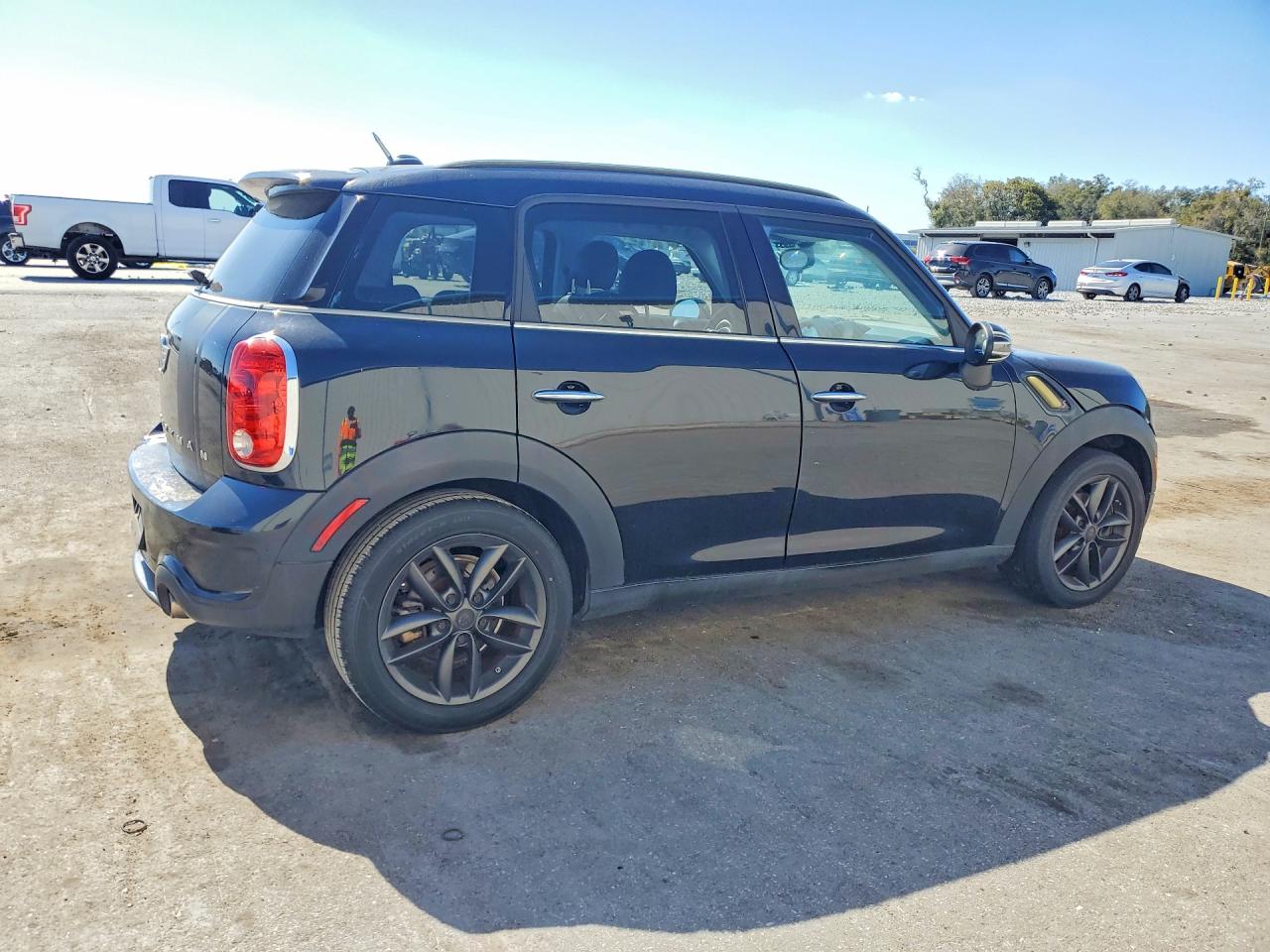 2011 Mini Cooper S Countryman Black vin: WMWZC3C59BWL78385