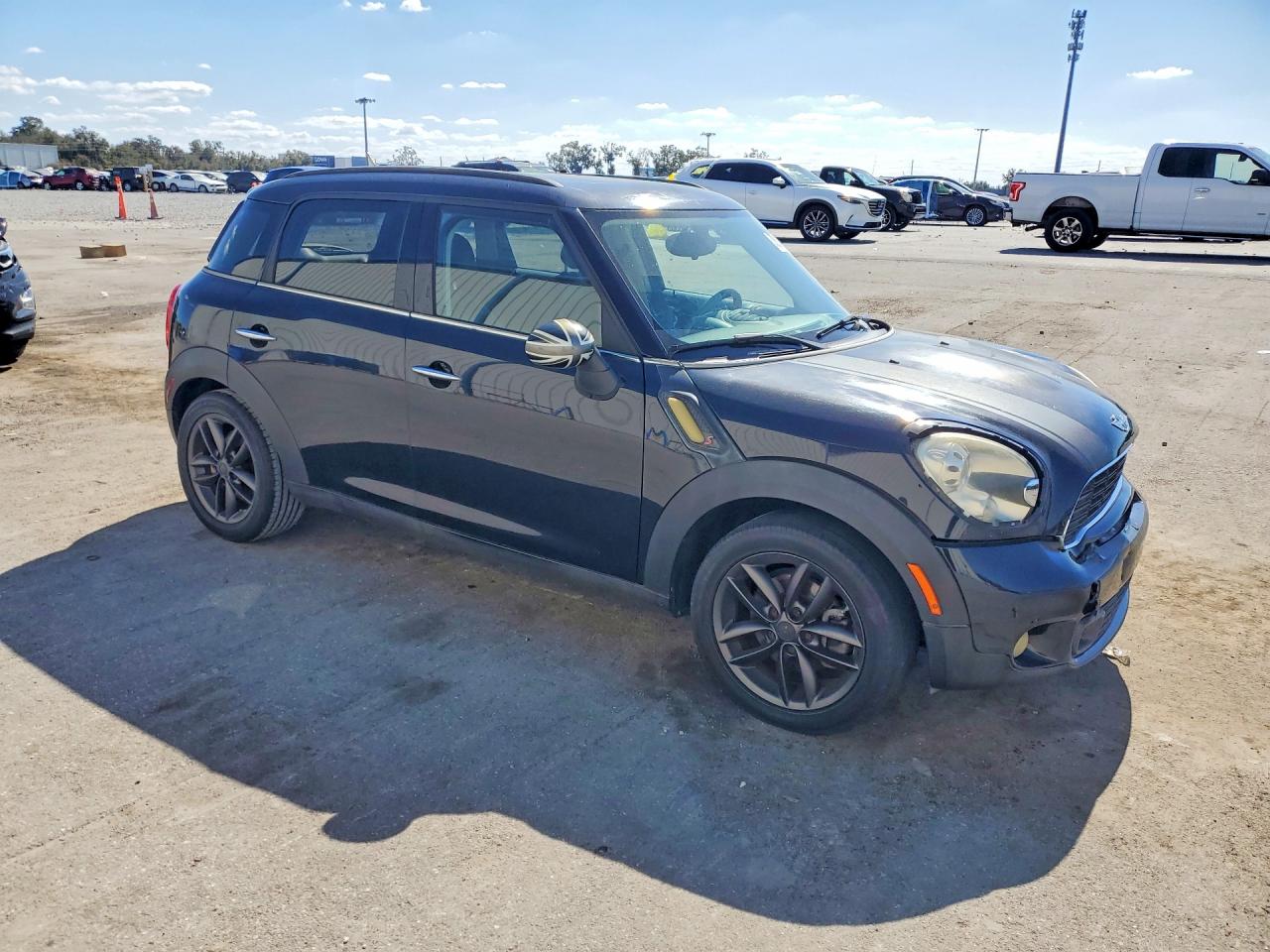 2011 Mini Cooper S Countryman Black vin: WMWZC3C59BWL78385