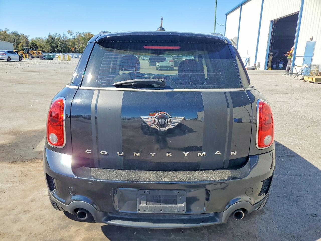 2011 Mini Cooper S Countryman Black vin: WMWZC3C59BWL78385