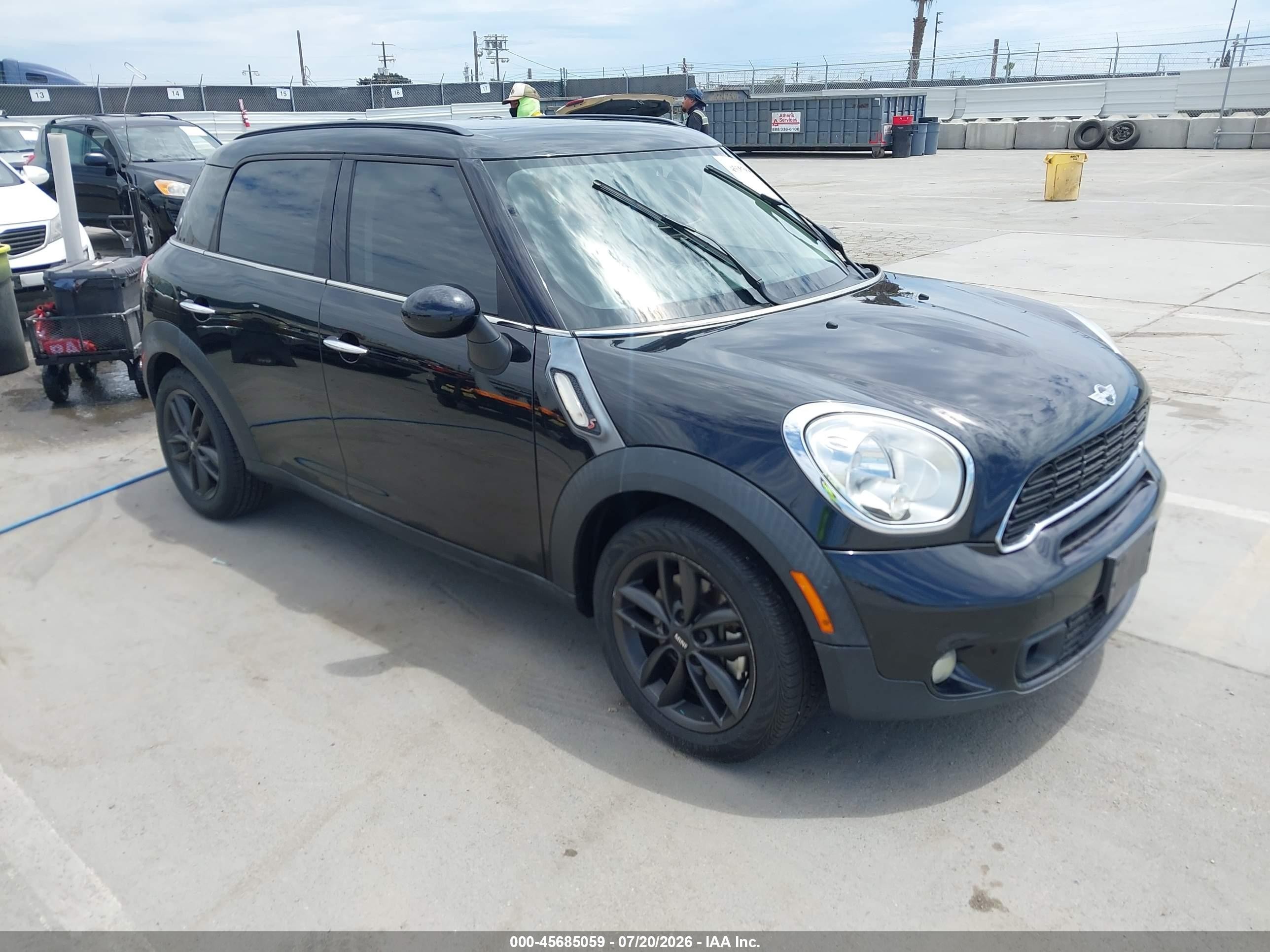 2012 Mini Cooper S Countryman   Black vin: WMWZC3C59CWL84799