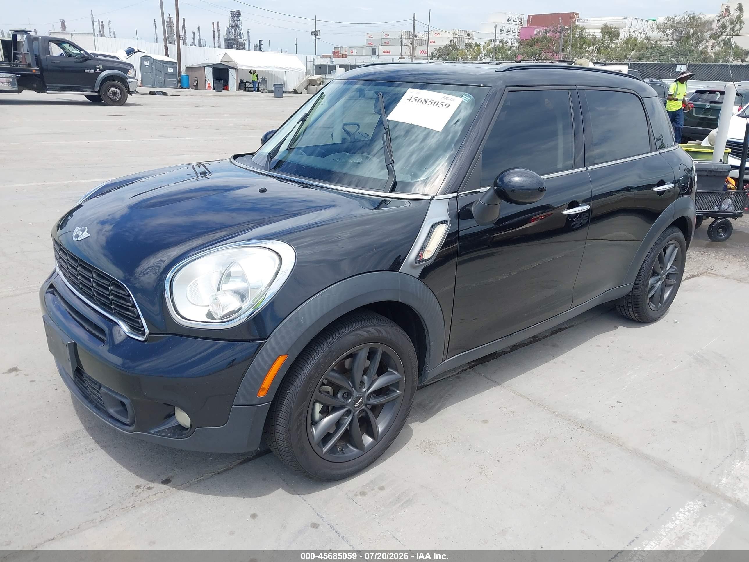 2012 Mini Cooper S Countryman   Black vin: WMWZC3C59CWL84799
