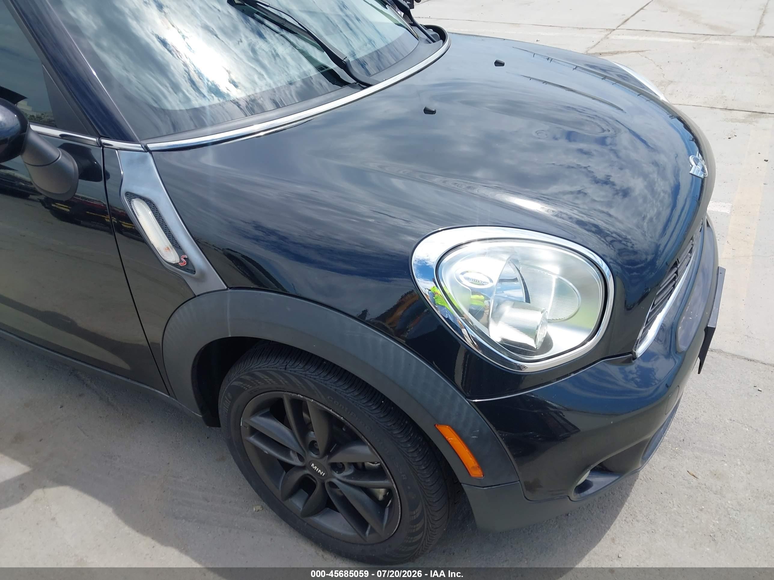 2012 Mini Cooper S Countryman   Black vin: WMWZC3C59CWL84799