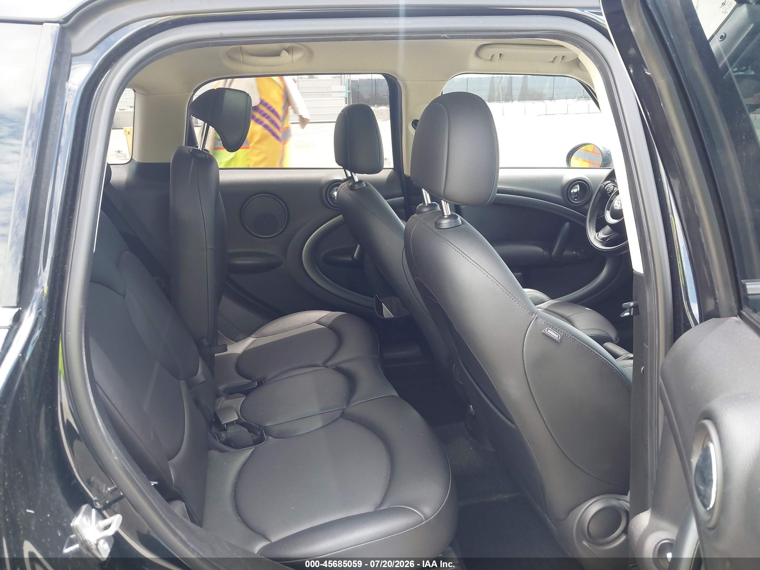 2012 Mini Cooper S Countryman   Black vin: WMWZC3C59CWL84799