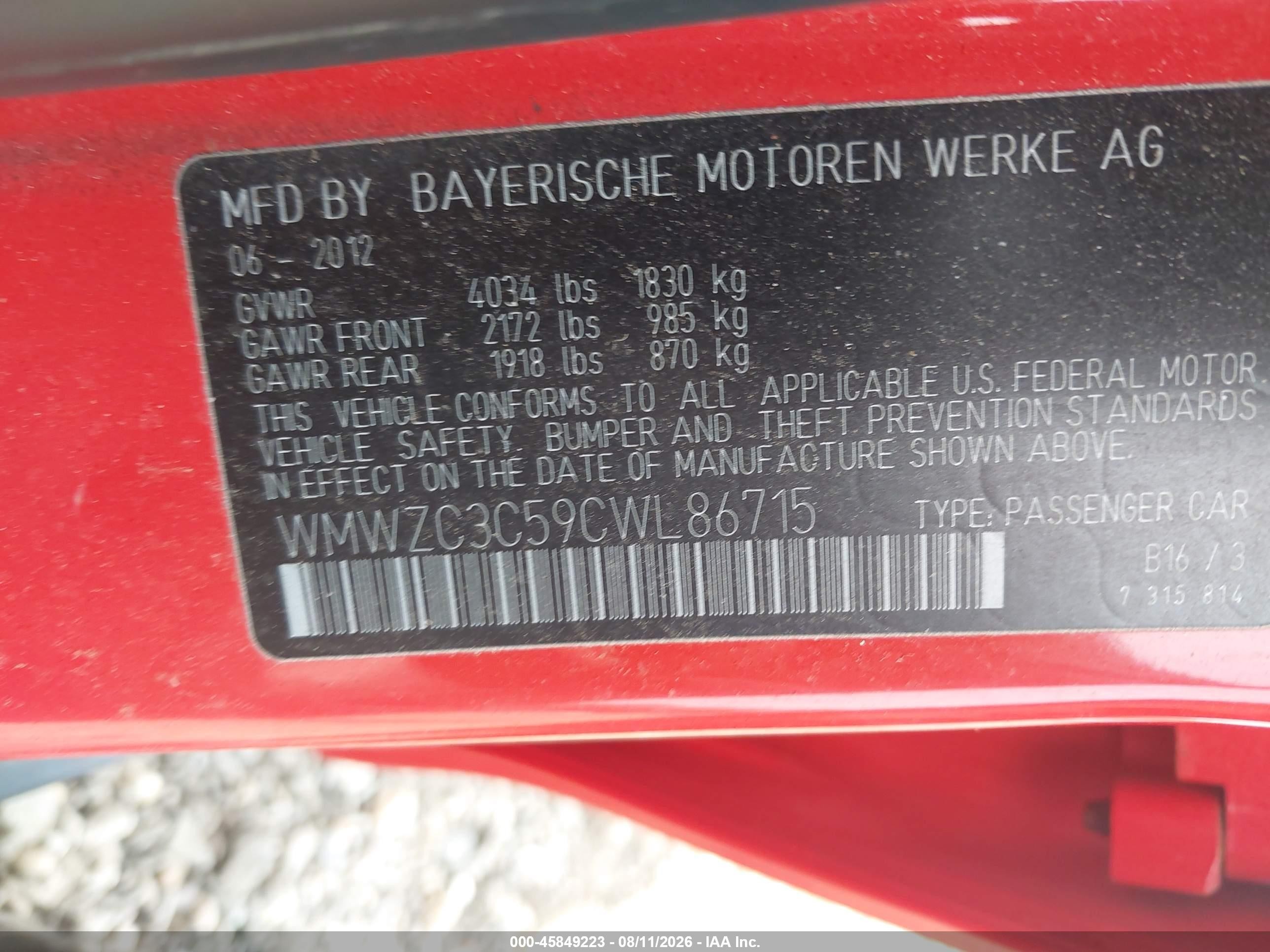 2012 Mini Cooper S Countryman   Red vin: WMWZC3C59CWL86715