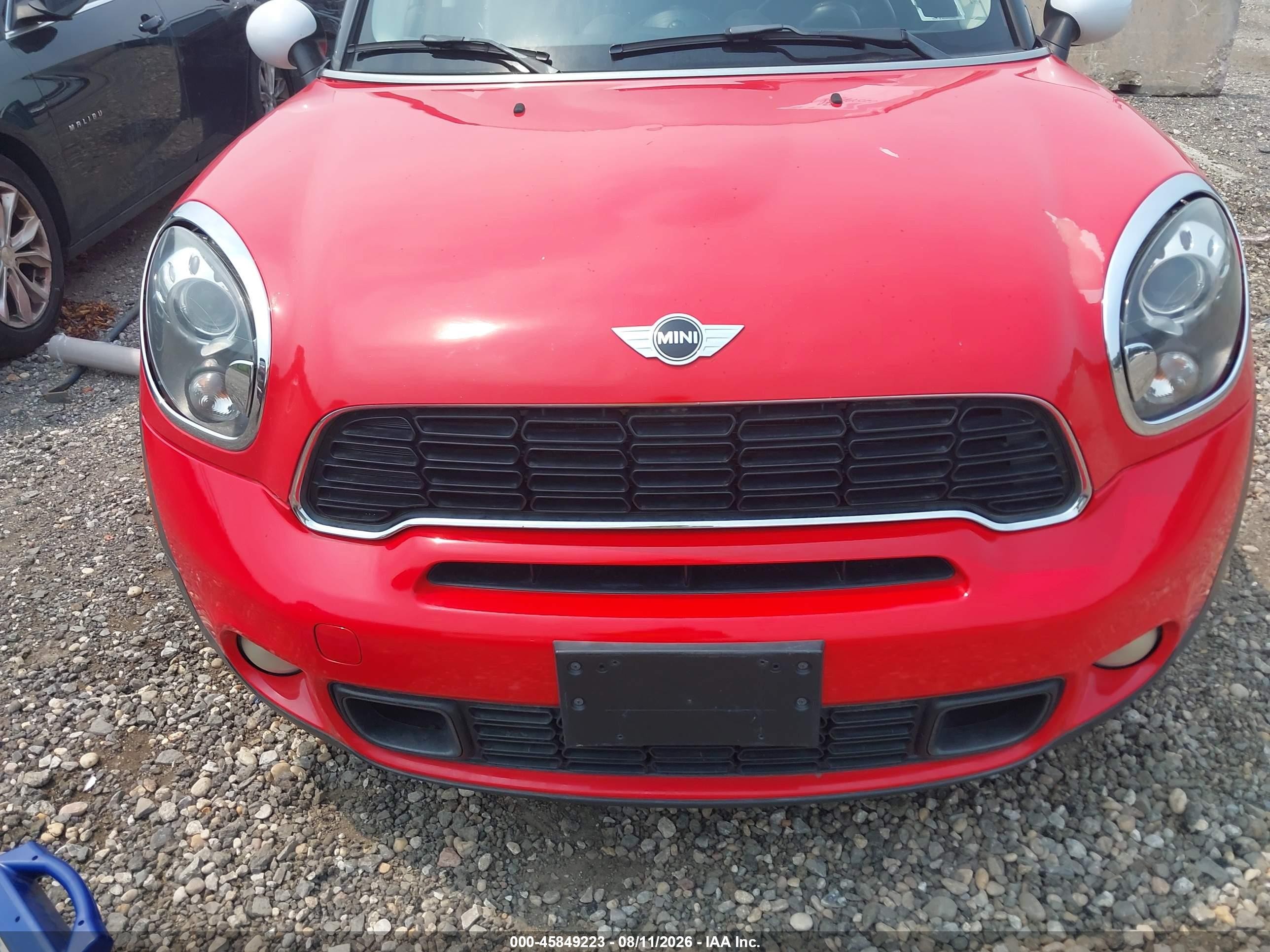 2012 Mini Cooper S Countryman   Red vin: WMWZC3C59CWL86715