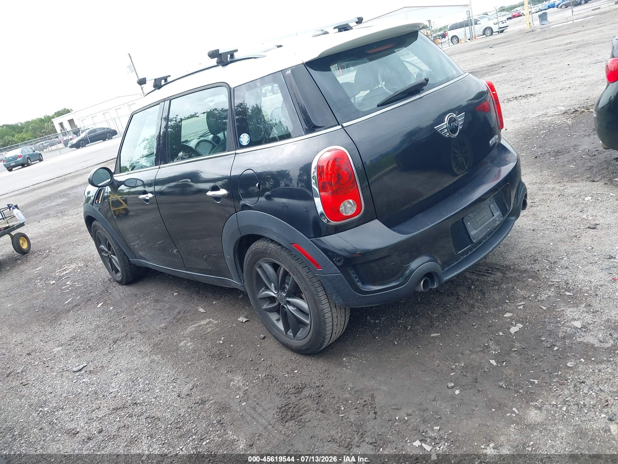 2012 Mini Cooper S Countryman   Black vin: WMWZC3C59CWP20127