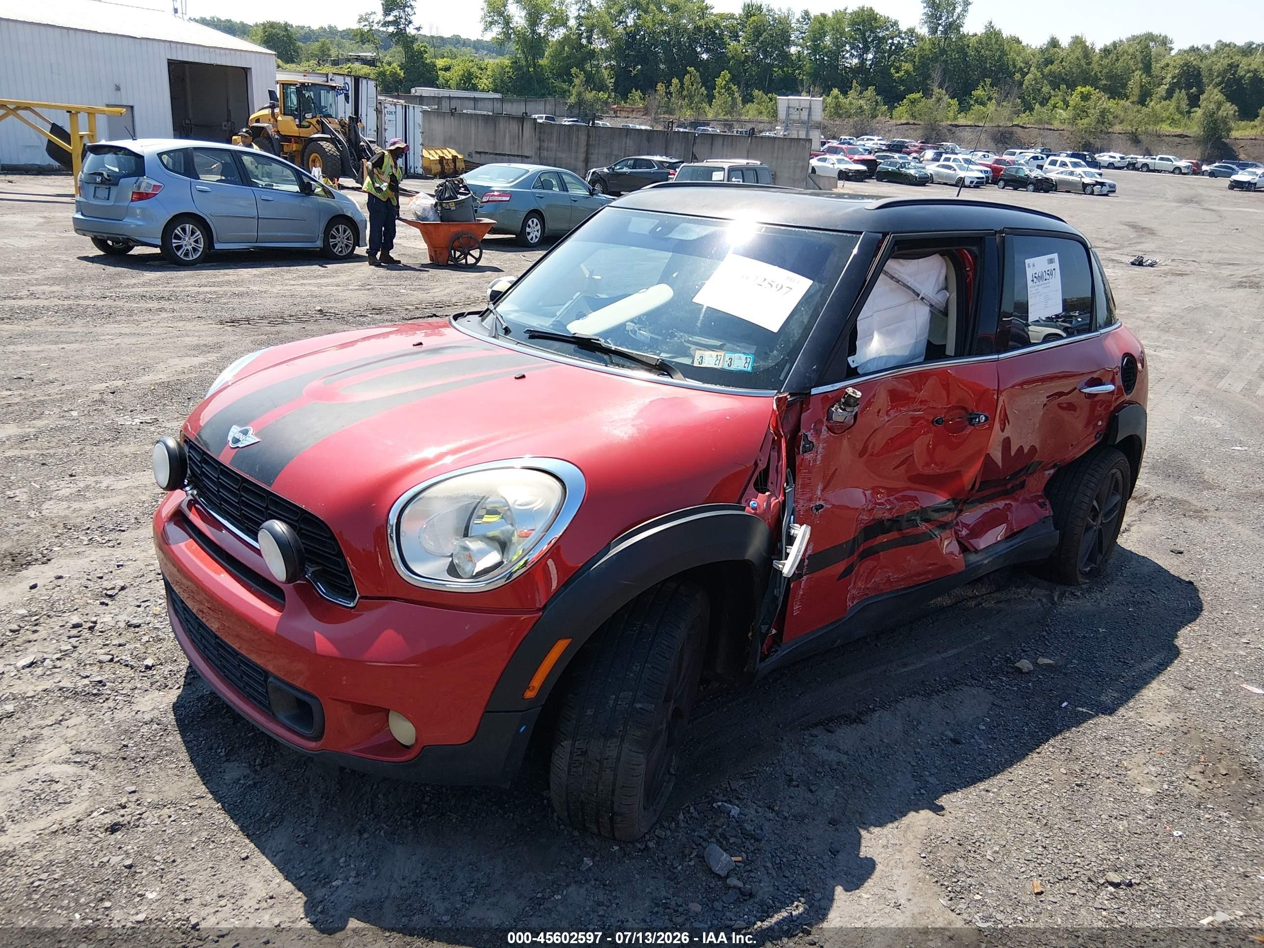 2013 Mini Countryman Cooper S Red vin: WMWZC3C59DWP23336