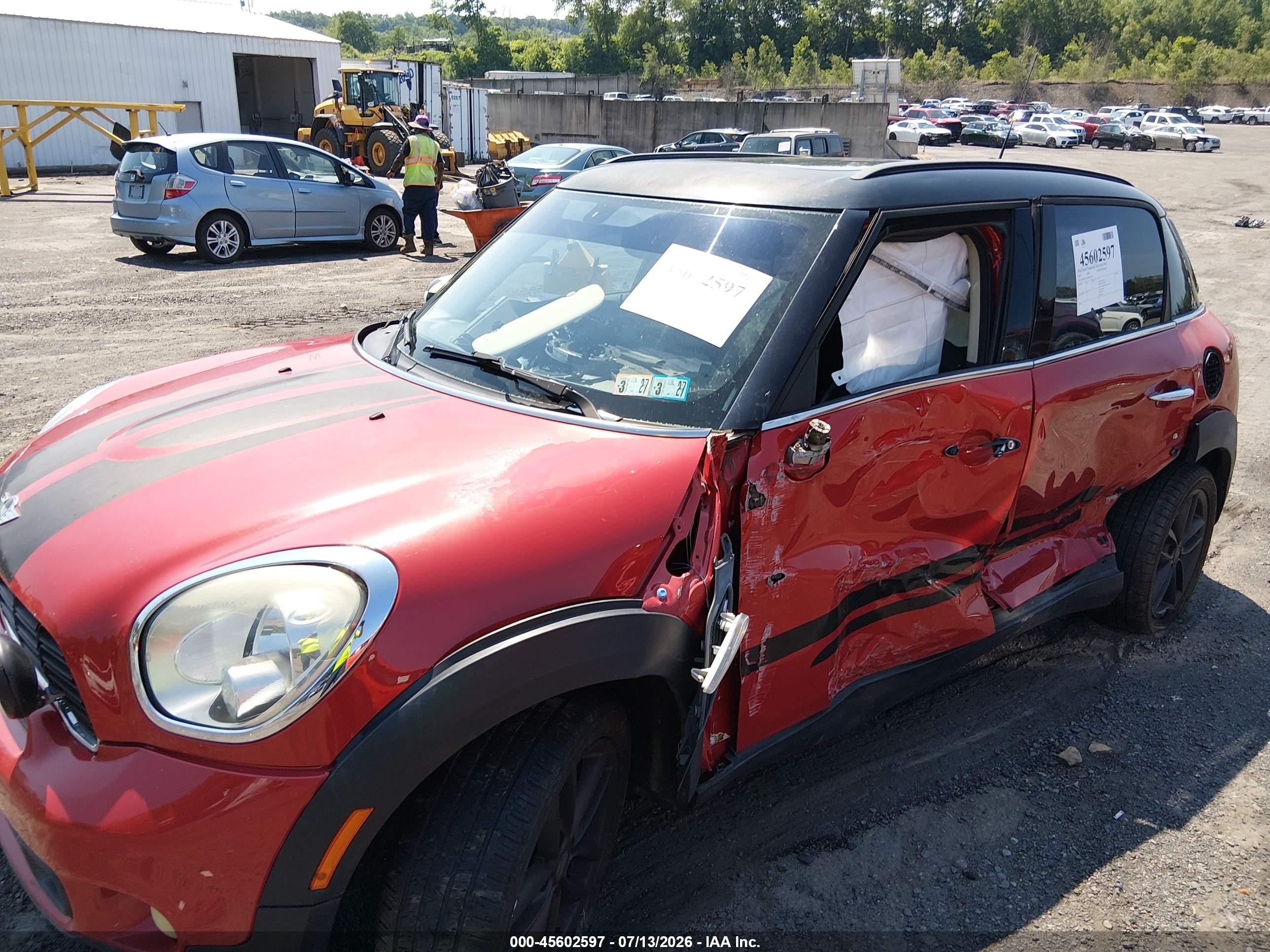 2013 Mini Countryman Cooper S Red vin: WMWZC3C59DWP23336