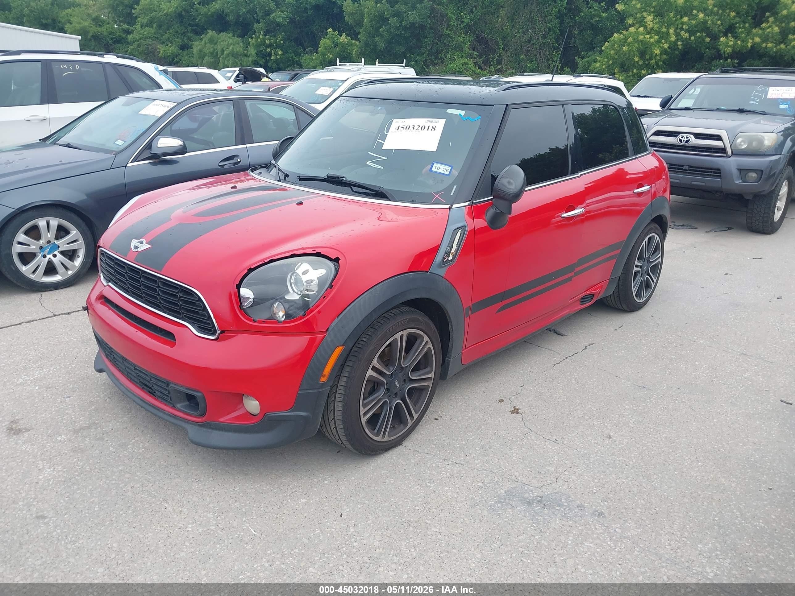 2014 Mini Countryman Cooper S Red vin: WMWZC3C59EWP29672