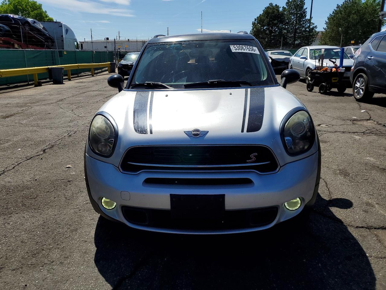 2015 Mini Cooper S Countryman Silver vin: WMWZC3C59FWT01442
