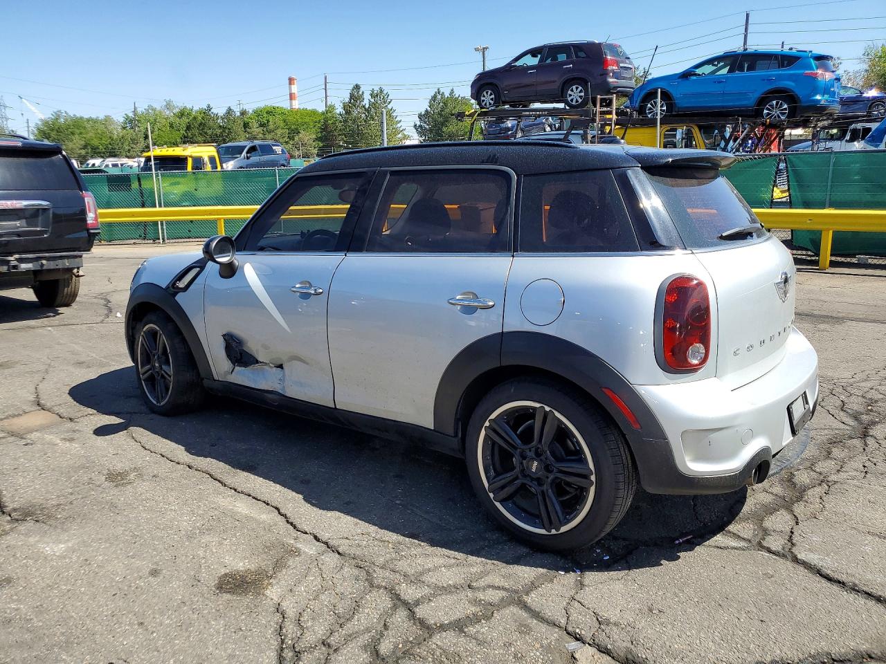 2015 Mini Cooper S Countryman Silver vin: WMWZC3C59FWT01442