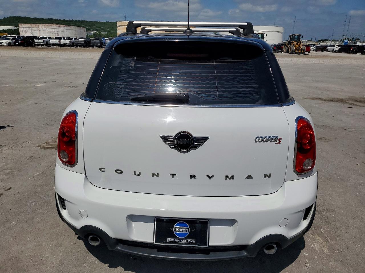 2015 Mini Cooper S Countryman White vin: WMWZC3C59FWT04356