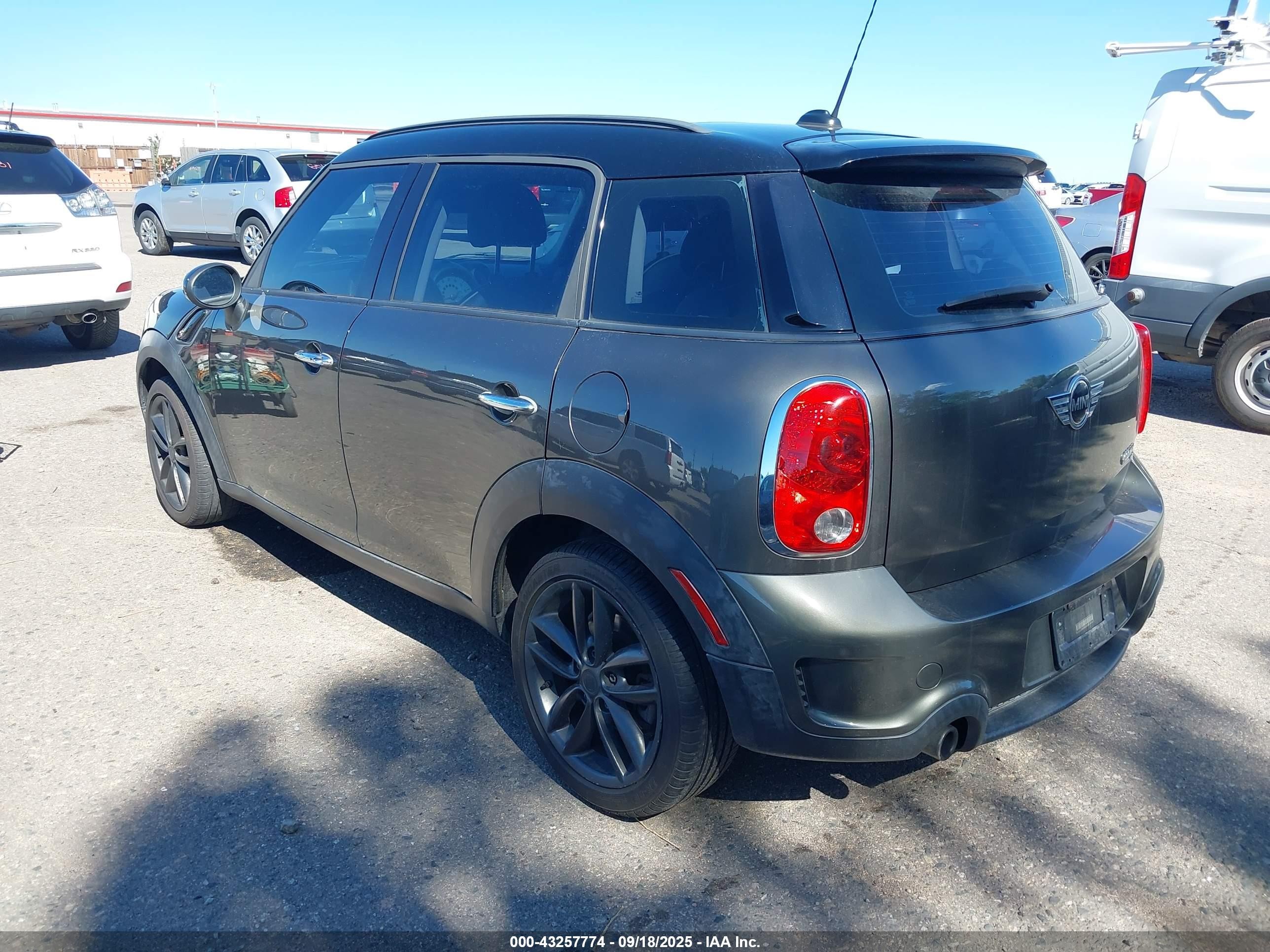 2011 Mini Cooper S Countryman   Gray vin: WMWZC3C5XBWL79481