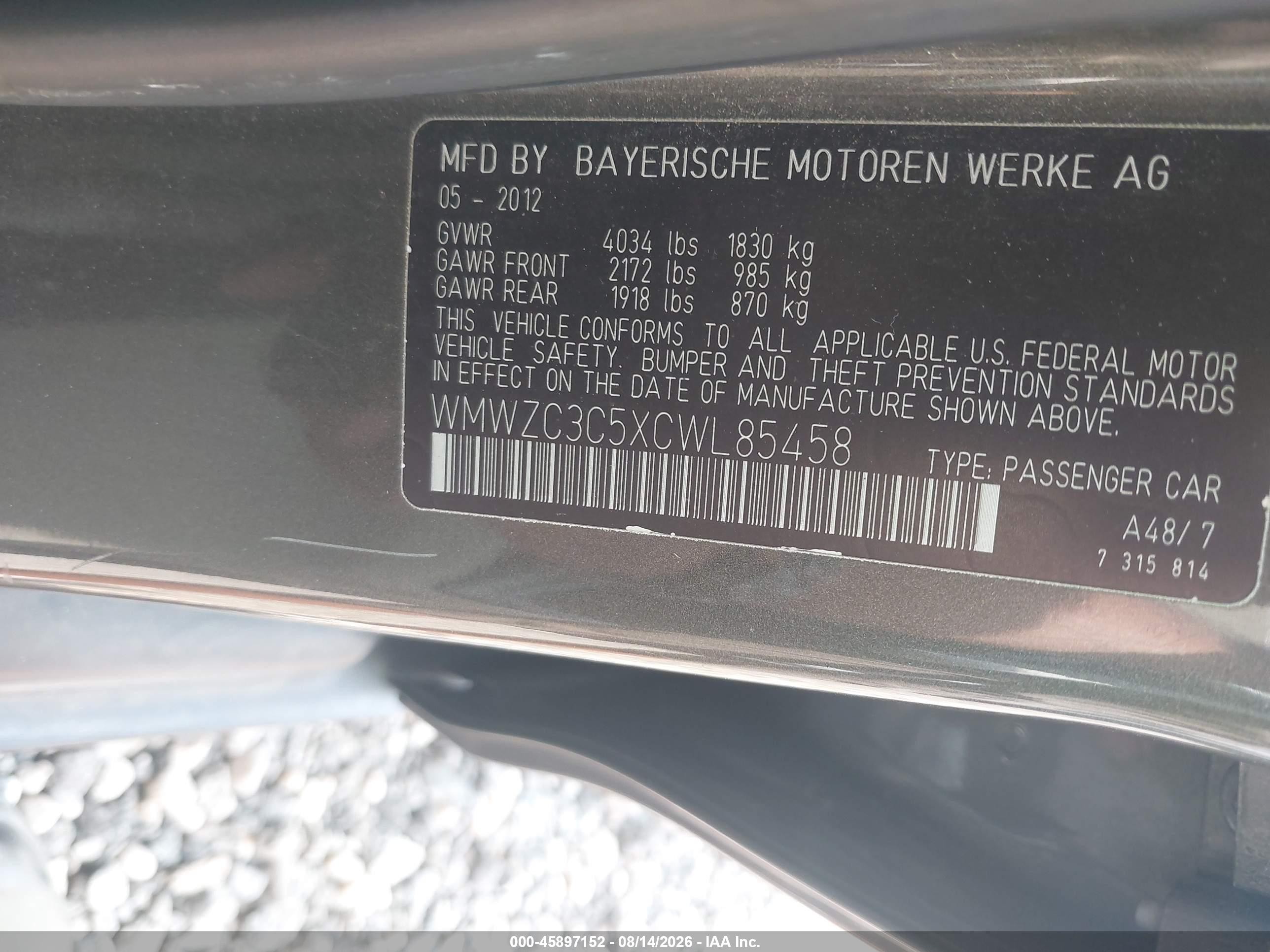 2012 Mini Cooper S Countryman   Gray vin: WMWZC3C5XCWL85458