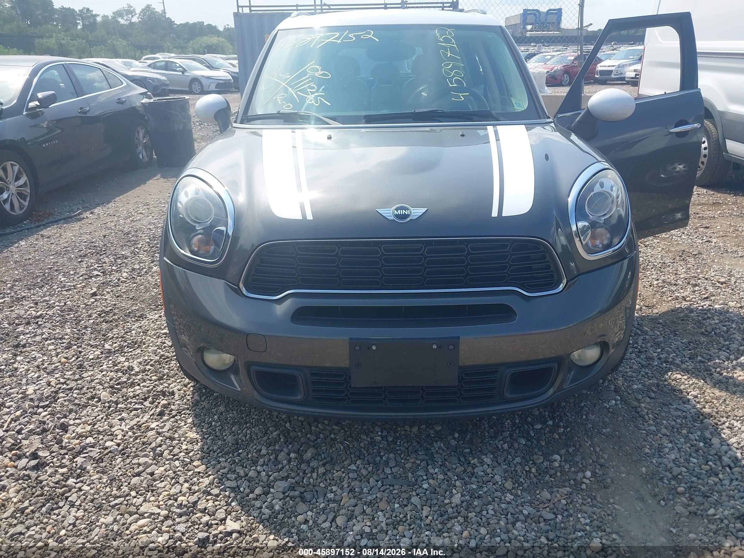 2012 Mini Cooper S Countryman   Gray vin: WMWZC3C5XCWL85458