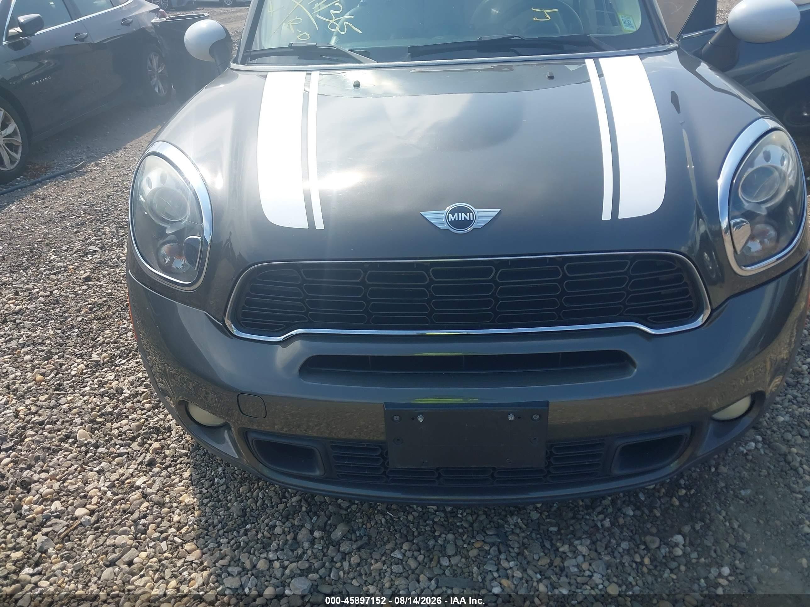 2012 Mini Cooper S Countryman   Gray vin: WMWZC3C5XCWL85458