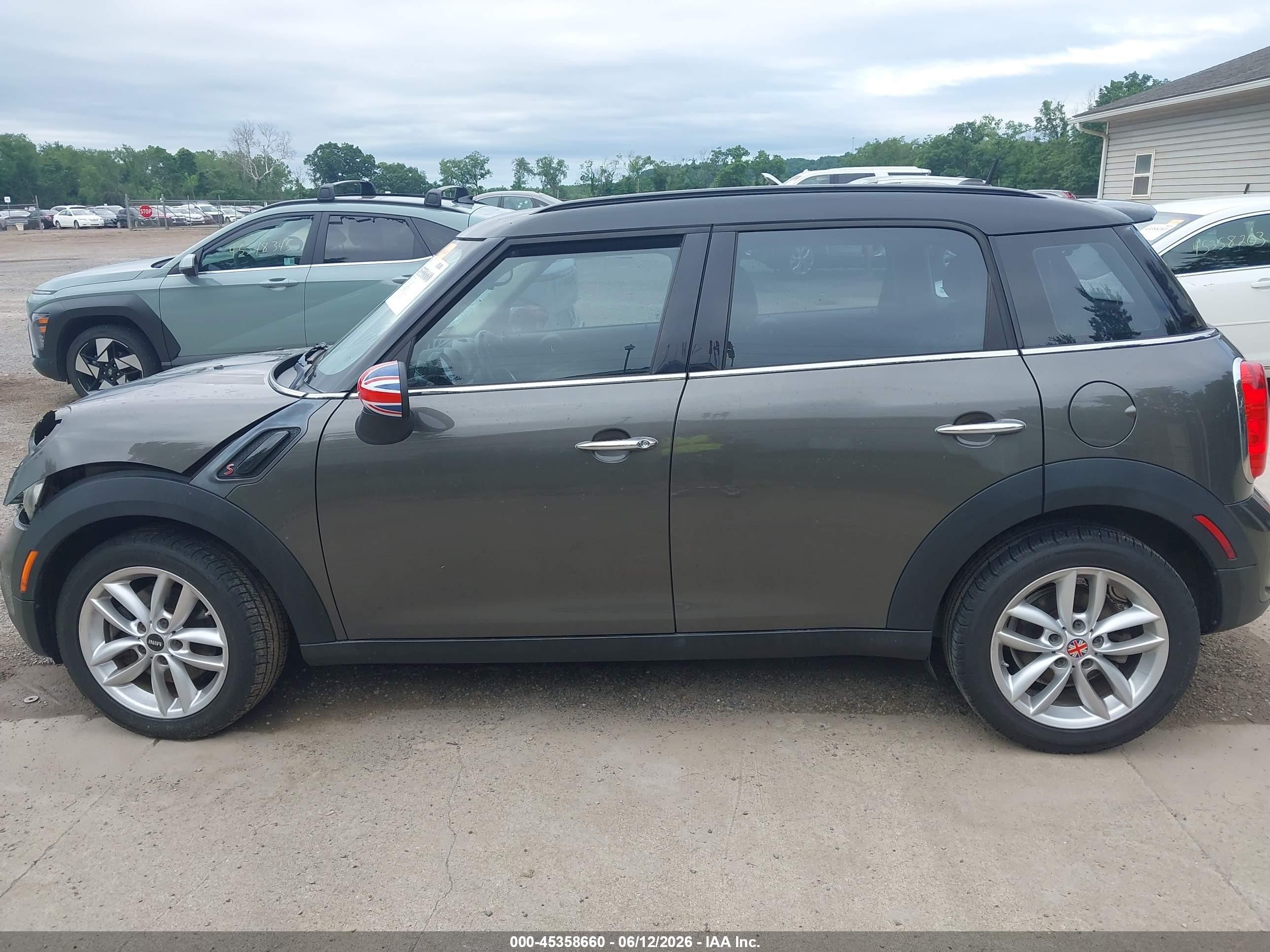 2012 Mini Cooper S Countryman   Gray vin: WMWZC3C5XCWL87680