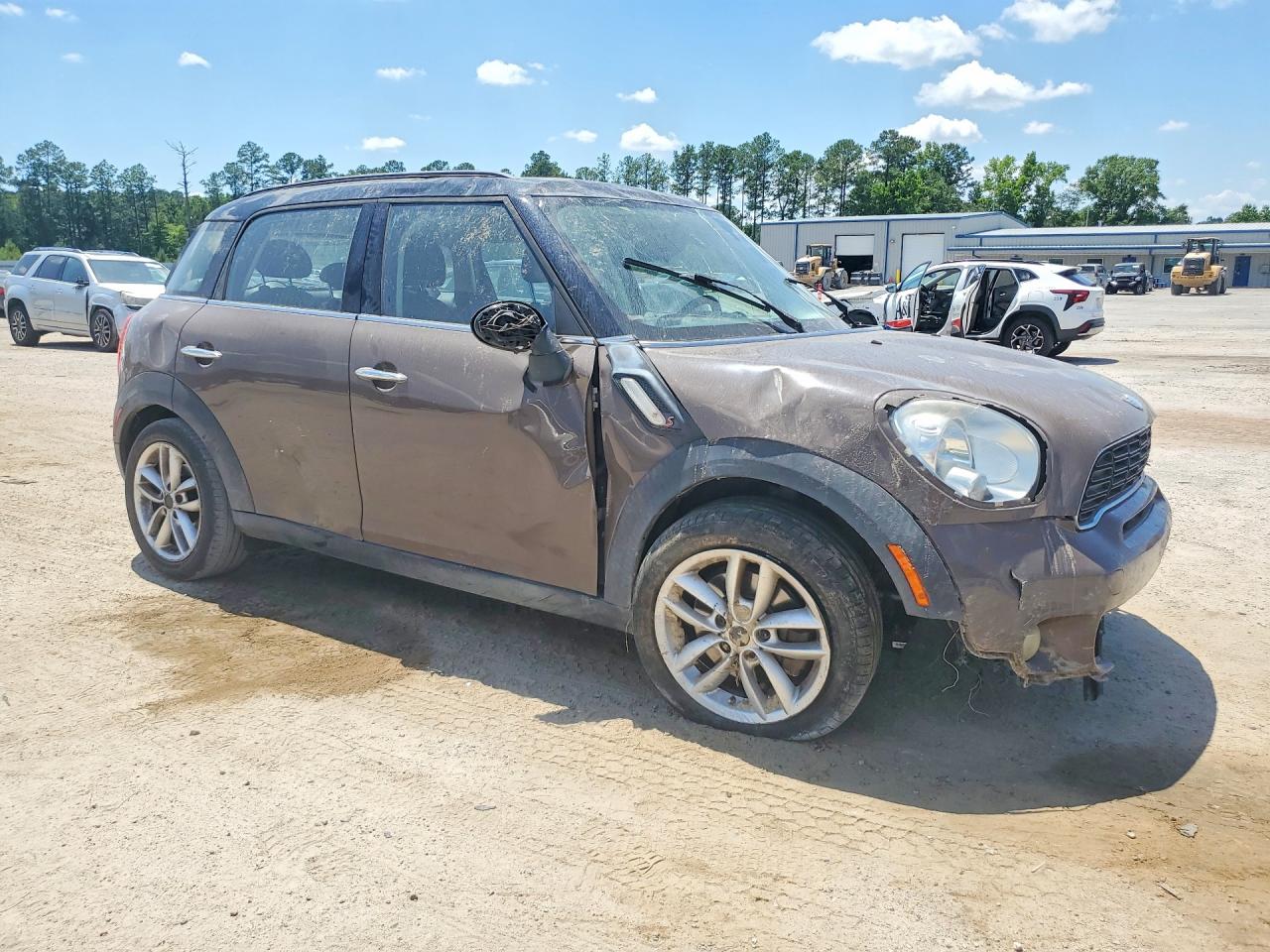 2013 Mini Cooper S Countryman Коричневый vin: WMWZC3C5XDWP22177