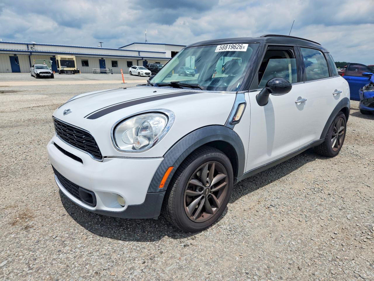 2014 Mini Cooper S Countryman White vin: WMWZC3C5XEWP28899