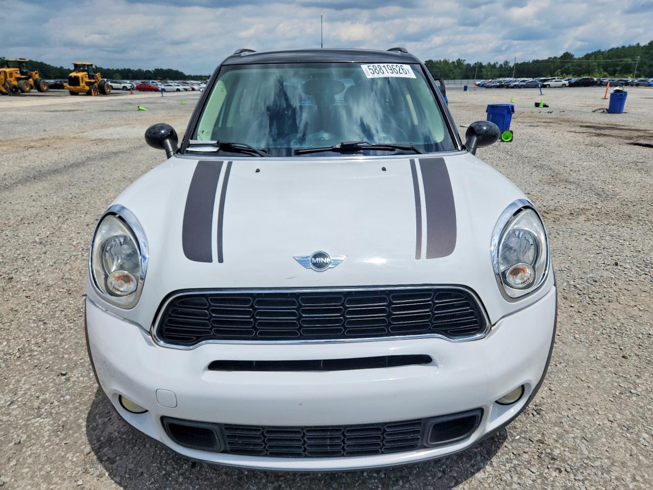 2014 Mini Cooper S Countryman White vin: WMWZC3C5XEWP28899