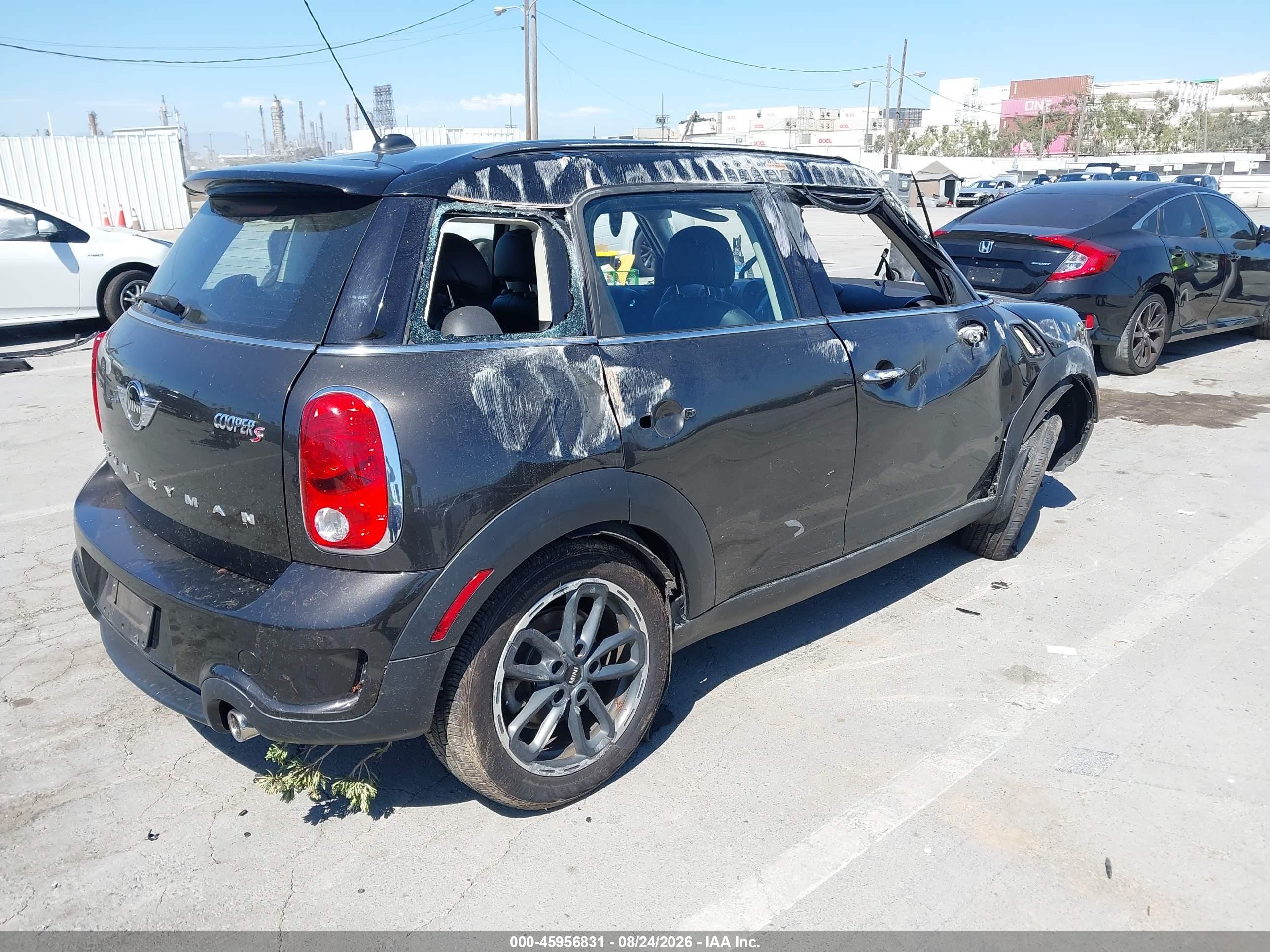 2015 Mini Countryman Cooper S Black vin: WMWZC3C5XFWT04317