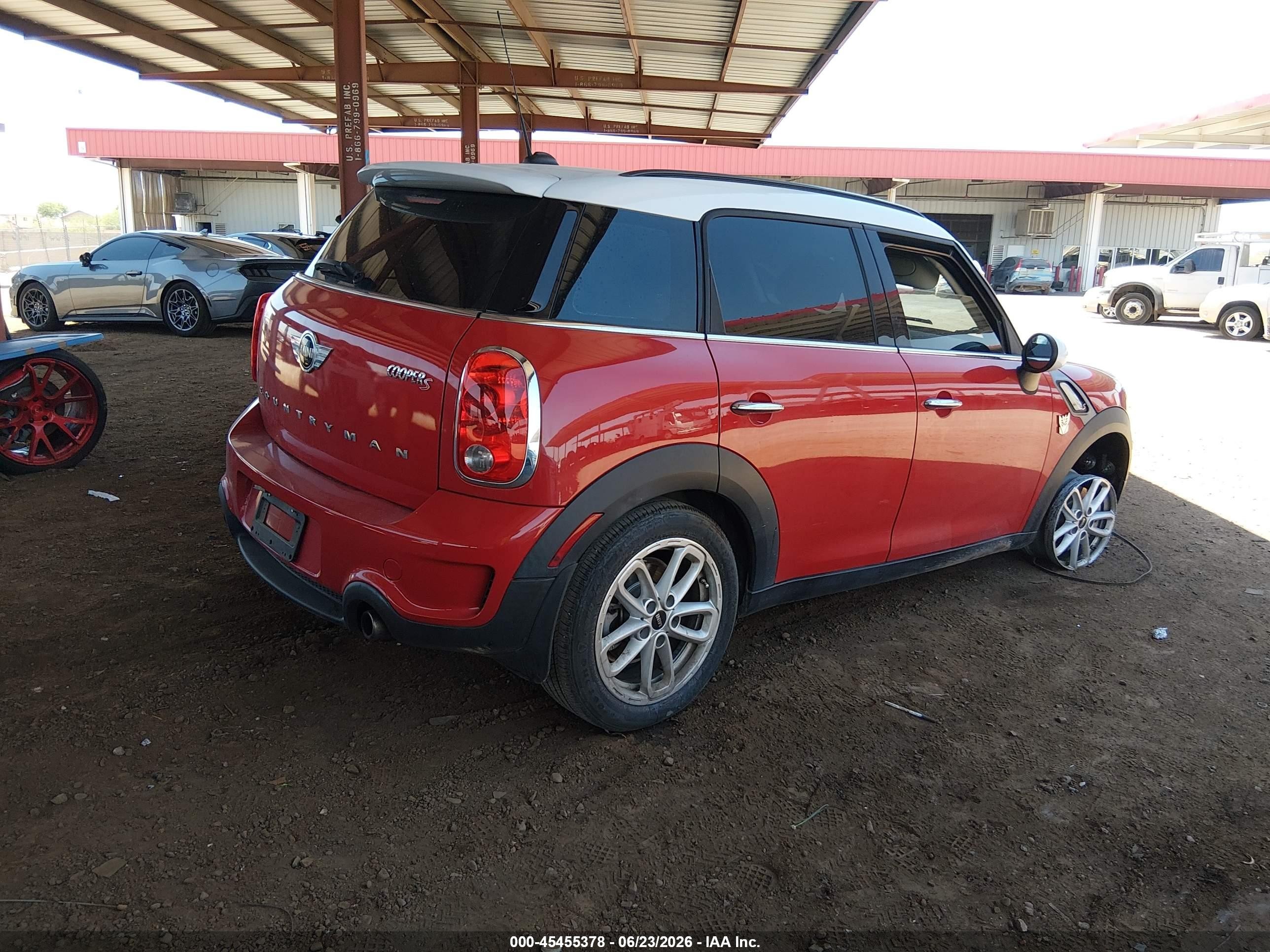 2015 Mini Countryman Cooper S Красный vin: WMWZC3C5XFWT06312
