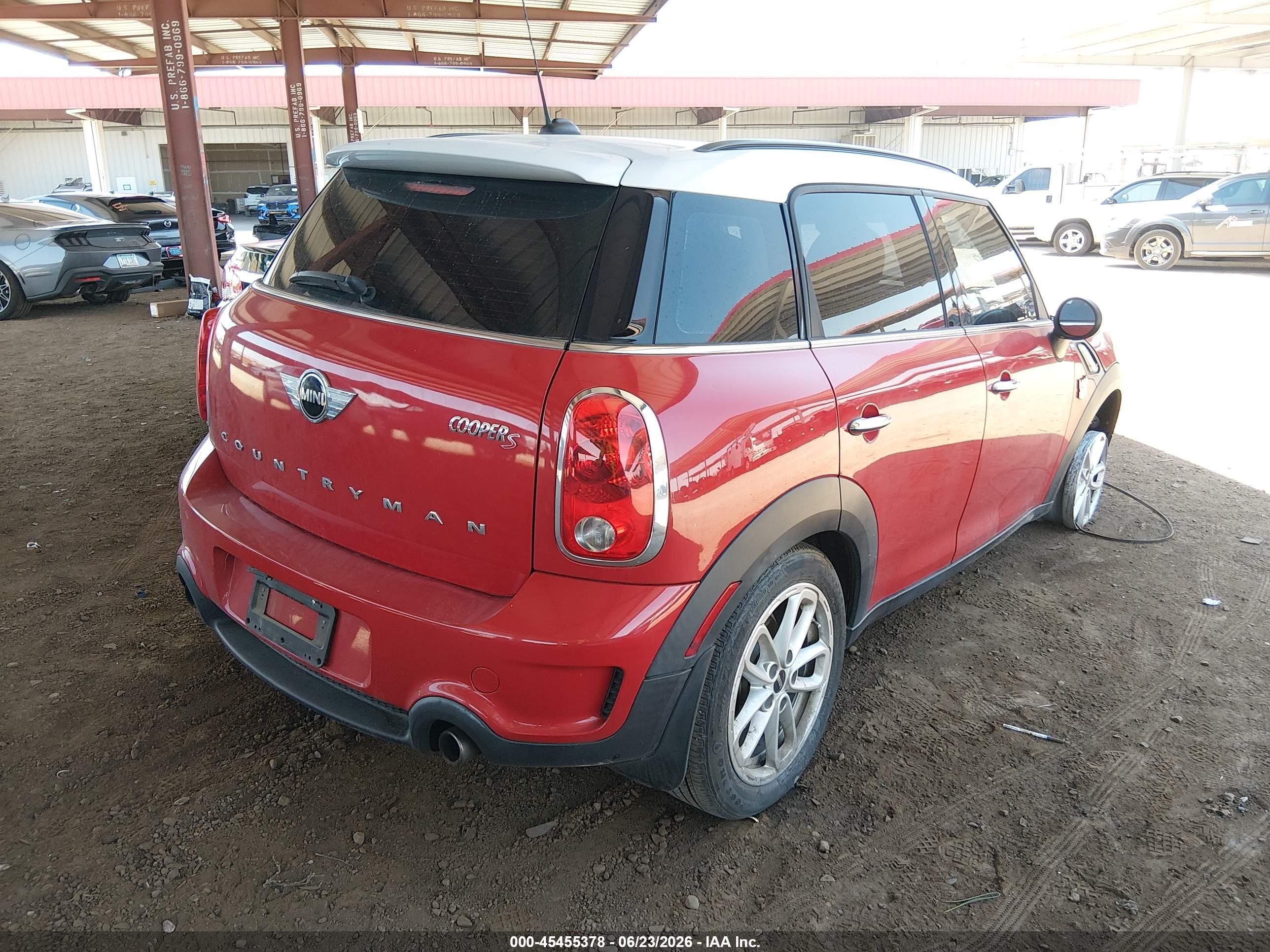 2015 Mini Countryman Cooper S Красный vin: WMWZC3C5XFWT06312