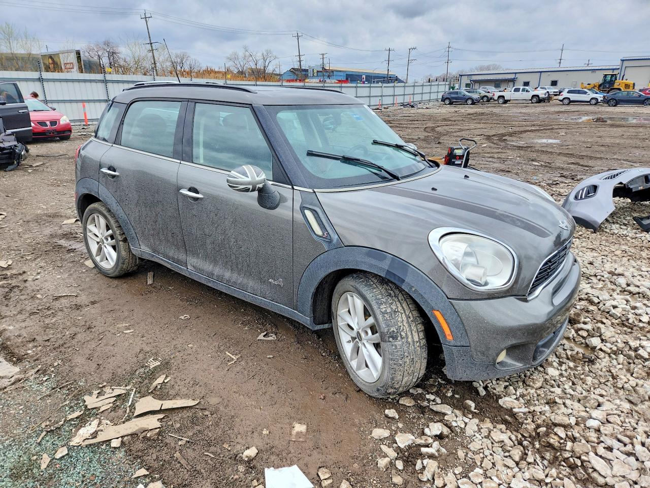 2012 Mini Cooper S Countryman Gray vin: WMWZC5C50CWL58040