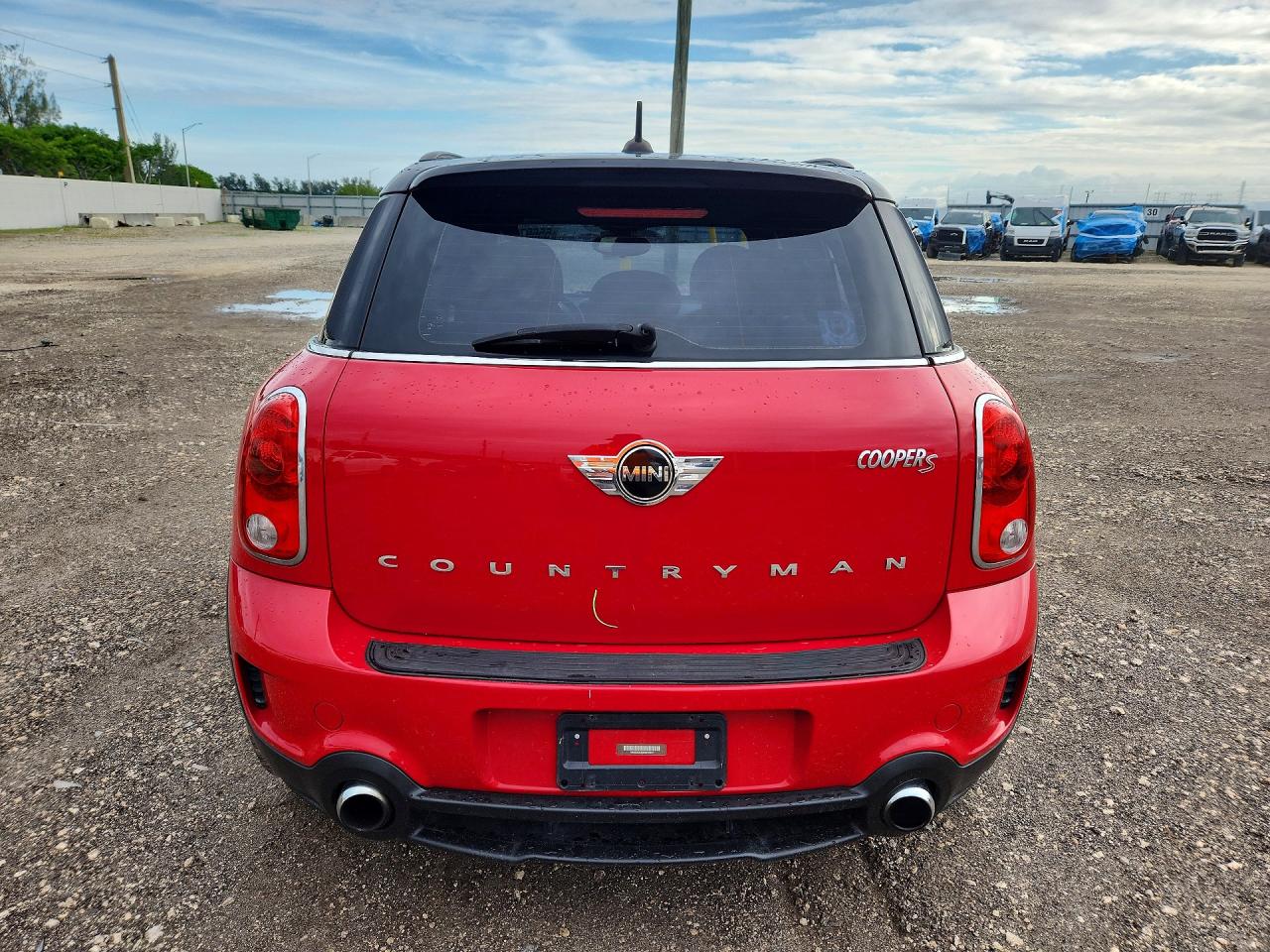 2014 Mini Cooper S Countryman Red vin: WMWZC5C50EWP37977