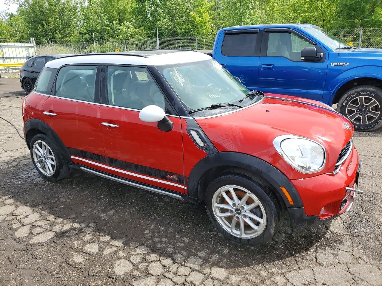 2015 Mini Cooper S Countryman Red vin: WMWZC5C50FWP44607