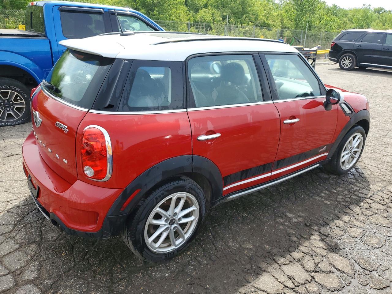 2015 Mini Cooper S Countryman Red vin: WMWZC5C50FWP44607