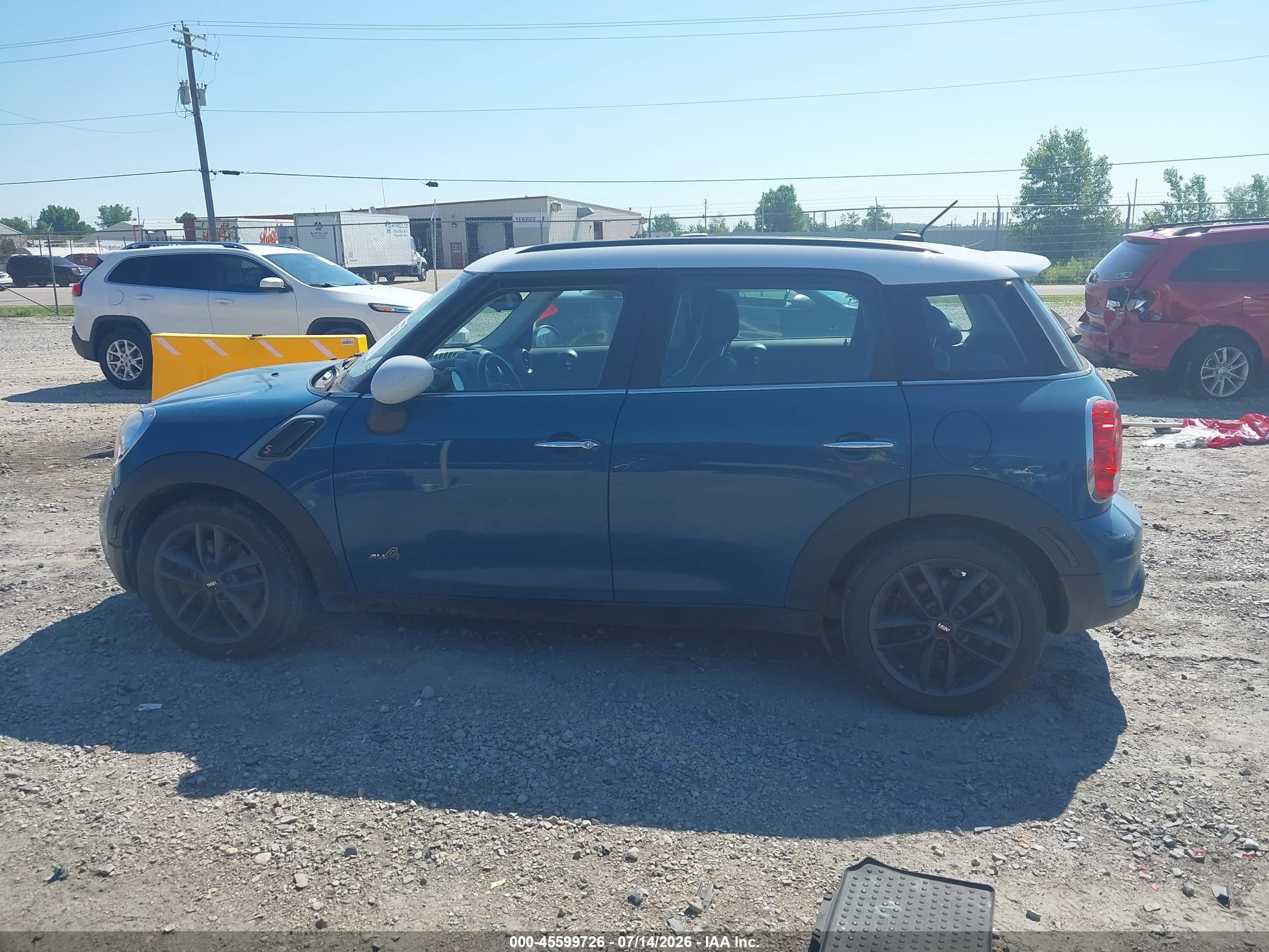 2011 Mini Cooper S Countryman   Blue vin: WMWZC5C51BWM10757