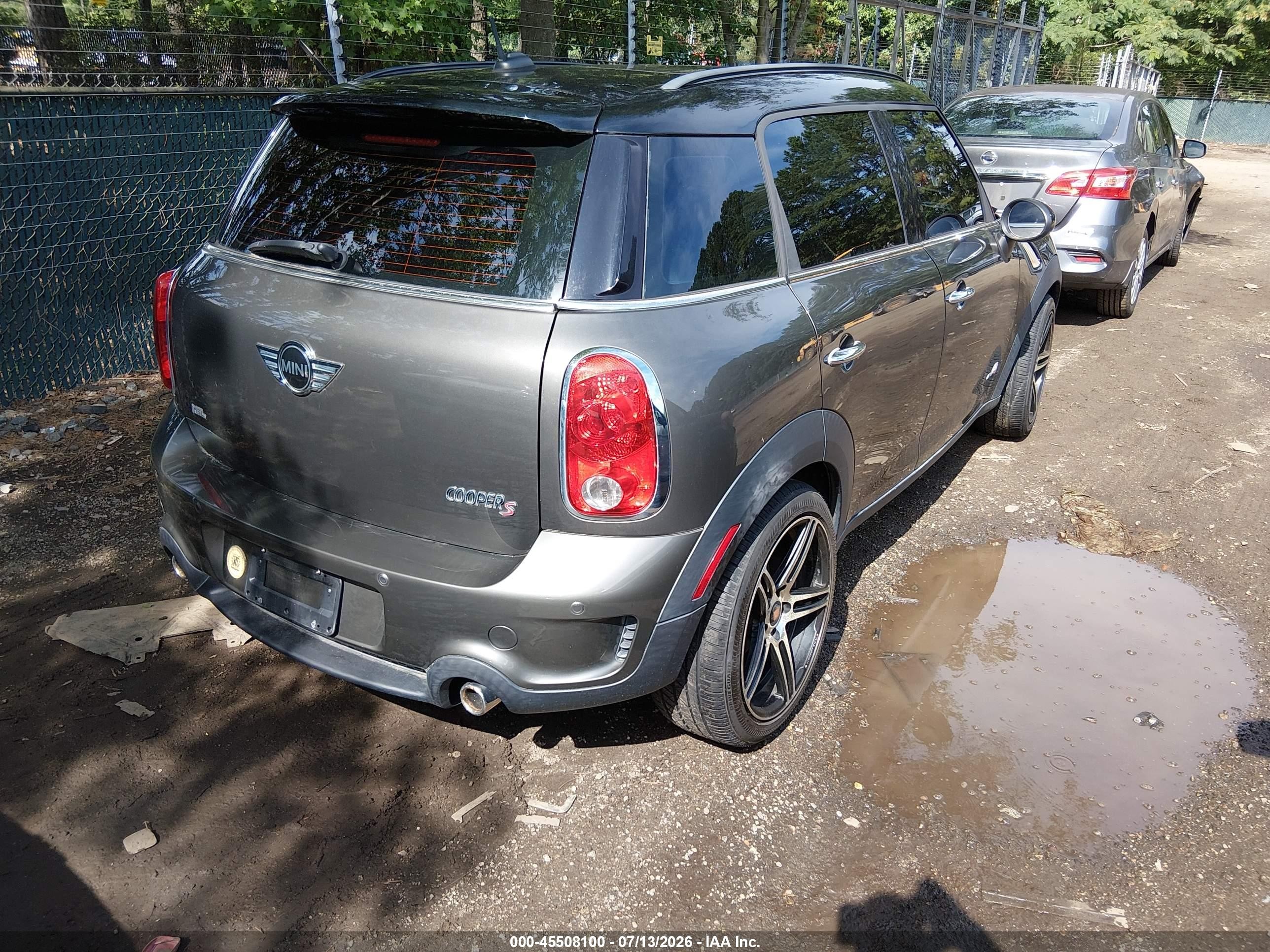 2012 Mini Cooper S Countryman   Black vin: WMWZC5C51CWL59083