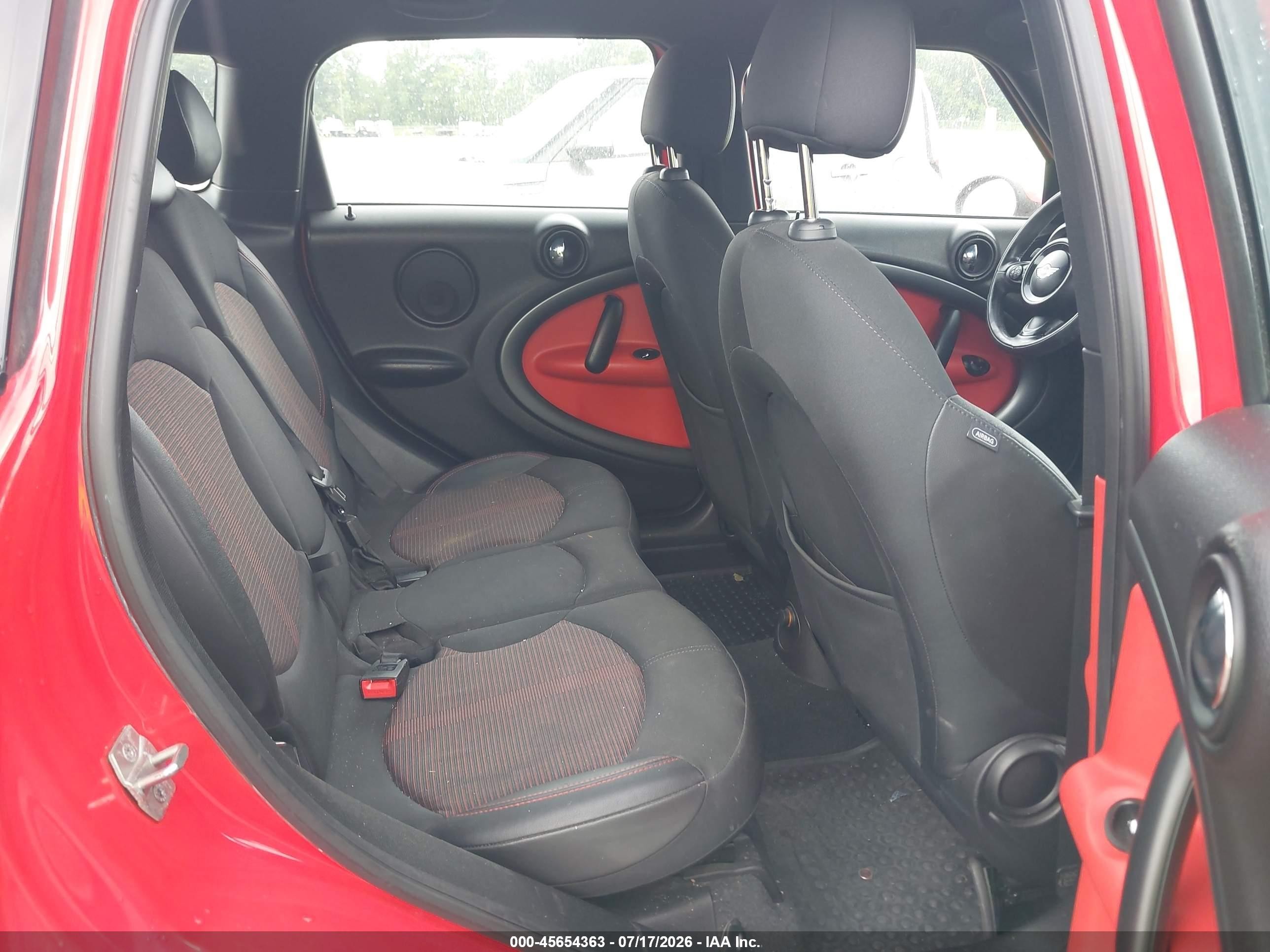 2012 Mini Cooper S Countryman Красный vin: WMWZC5C51CWL63358