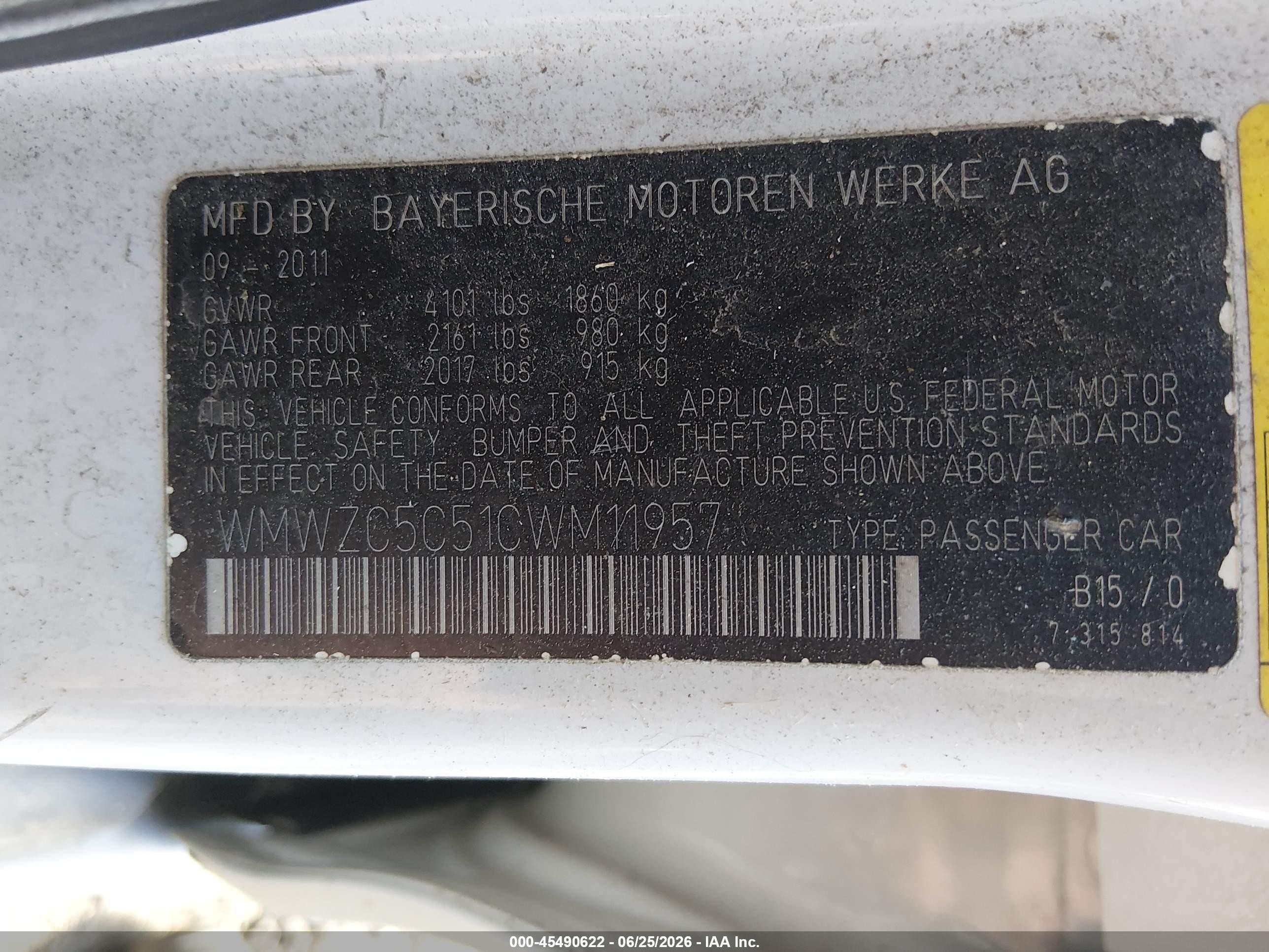 2012 Mini Cooper S Countryman   White vin: WMWZC5C51CWM11957