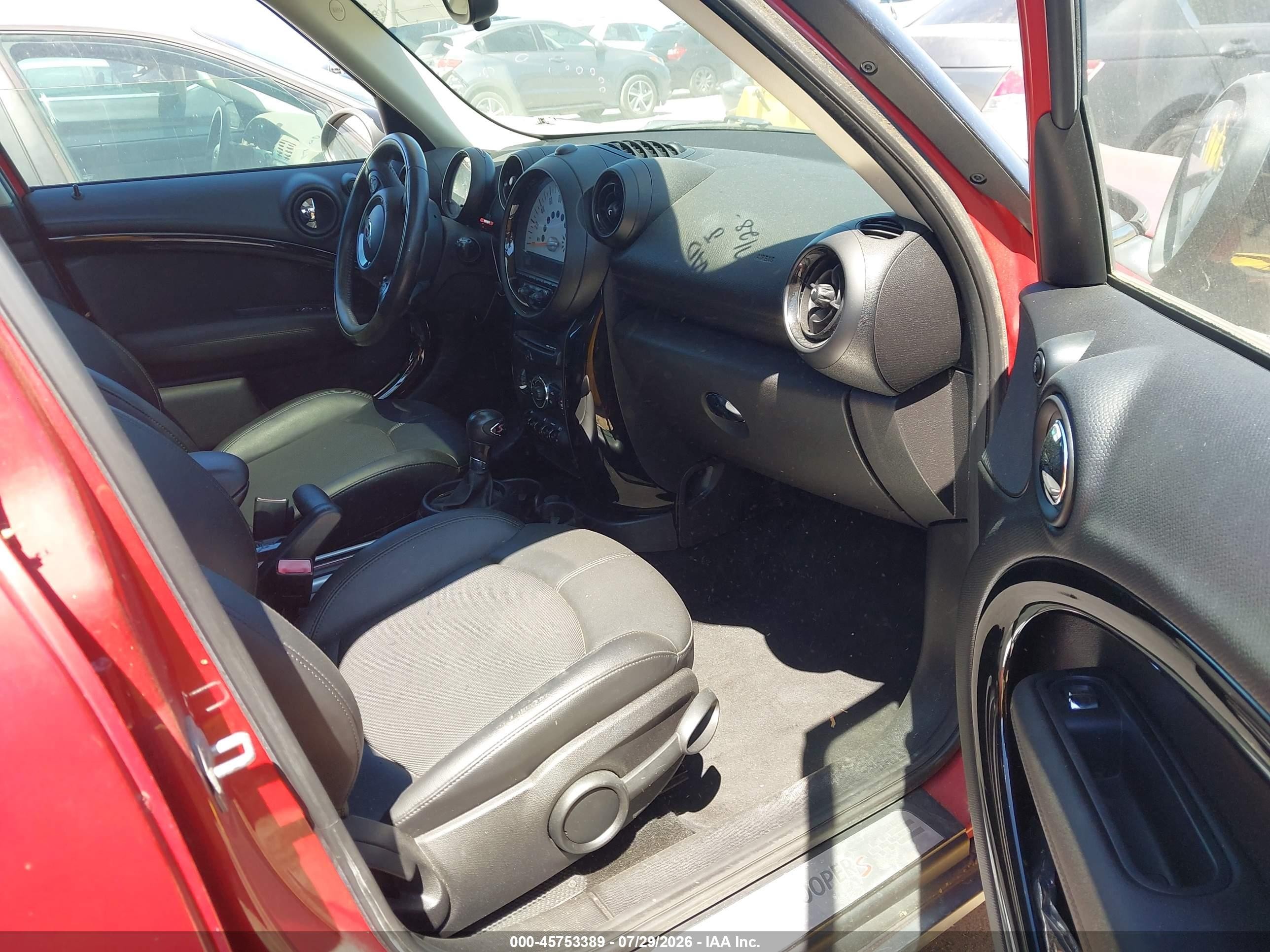 2013 Mini Countryman Cooper S Красный vin: WMWZC5C51DWP32057