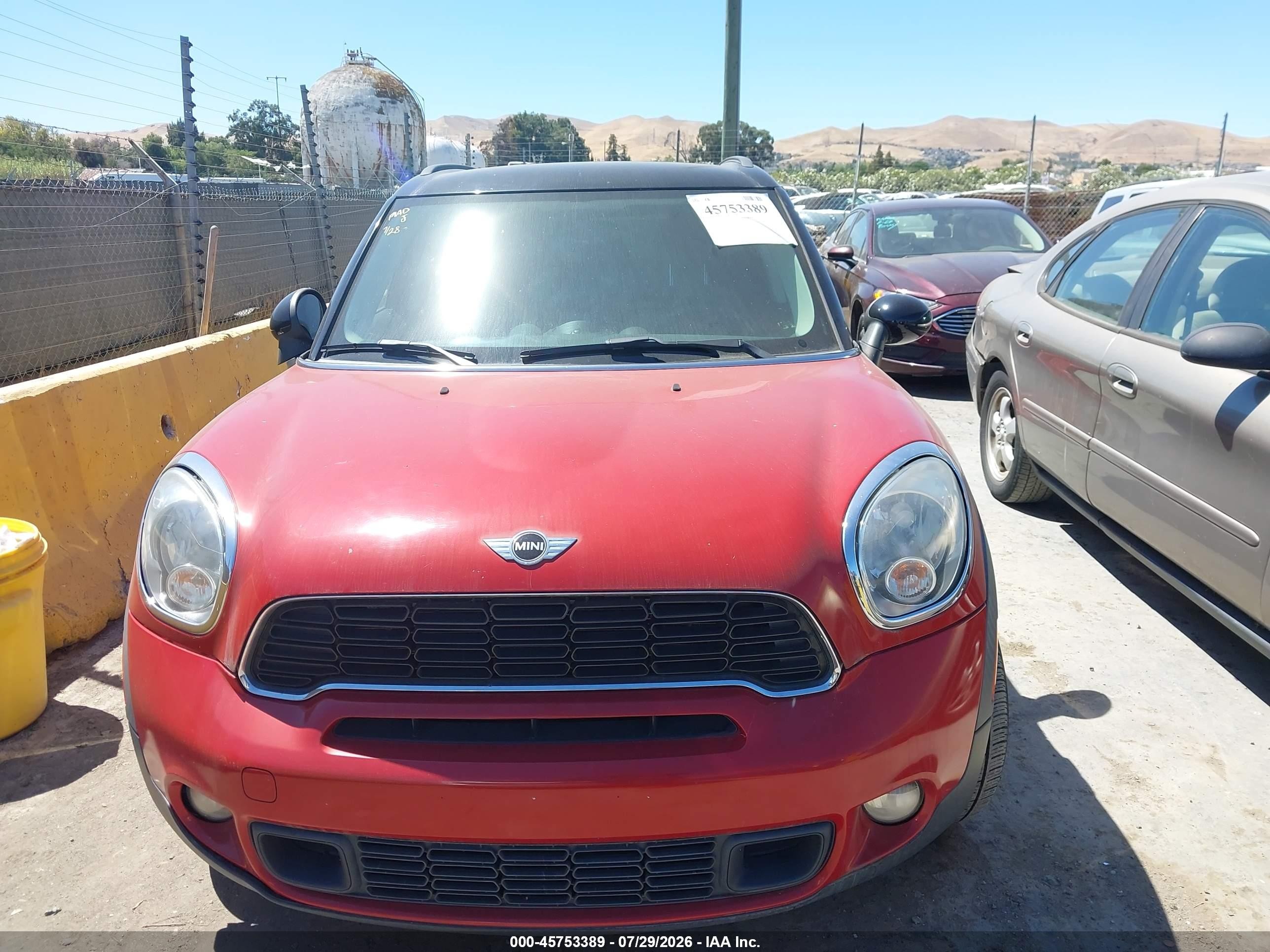 2013 Mini Countryman Cooper S Красный vin: WMWZC5C51DWP32057