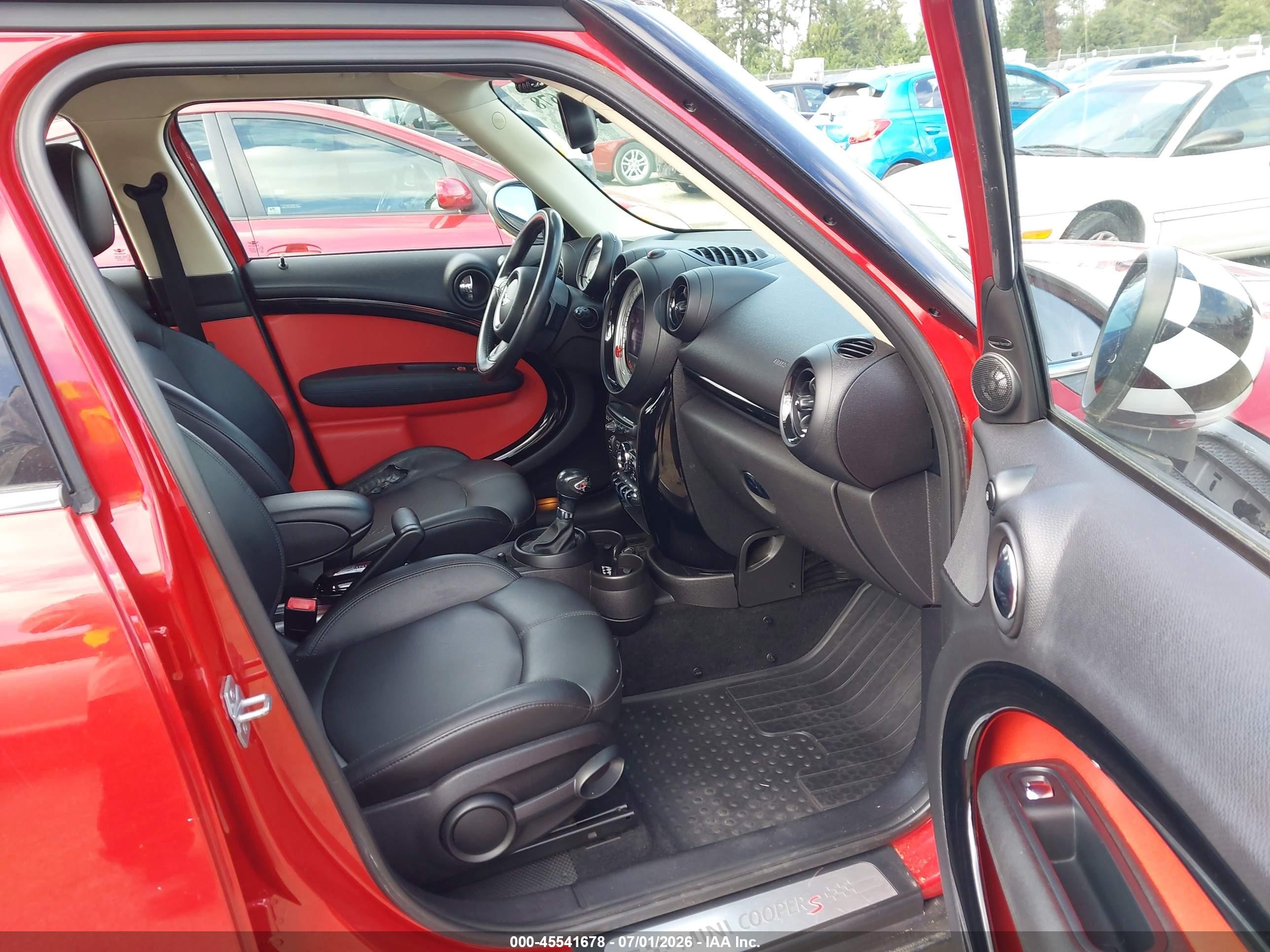 2013 Mini Countryman Cooper S Red vin: WMWZC5C51DWP32124