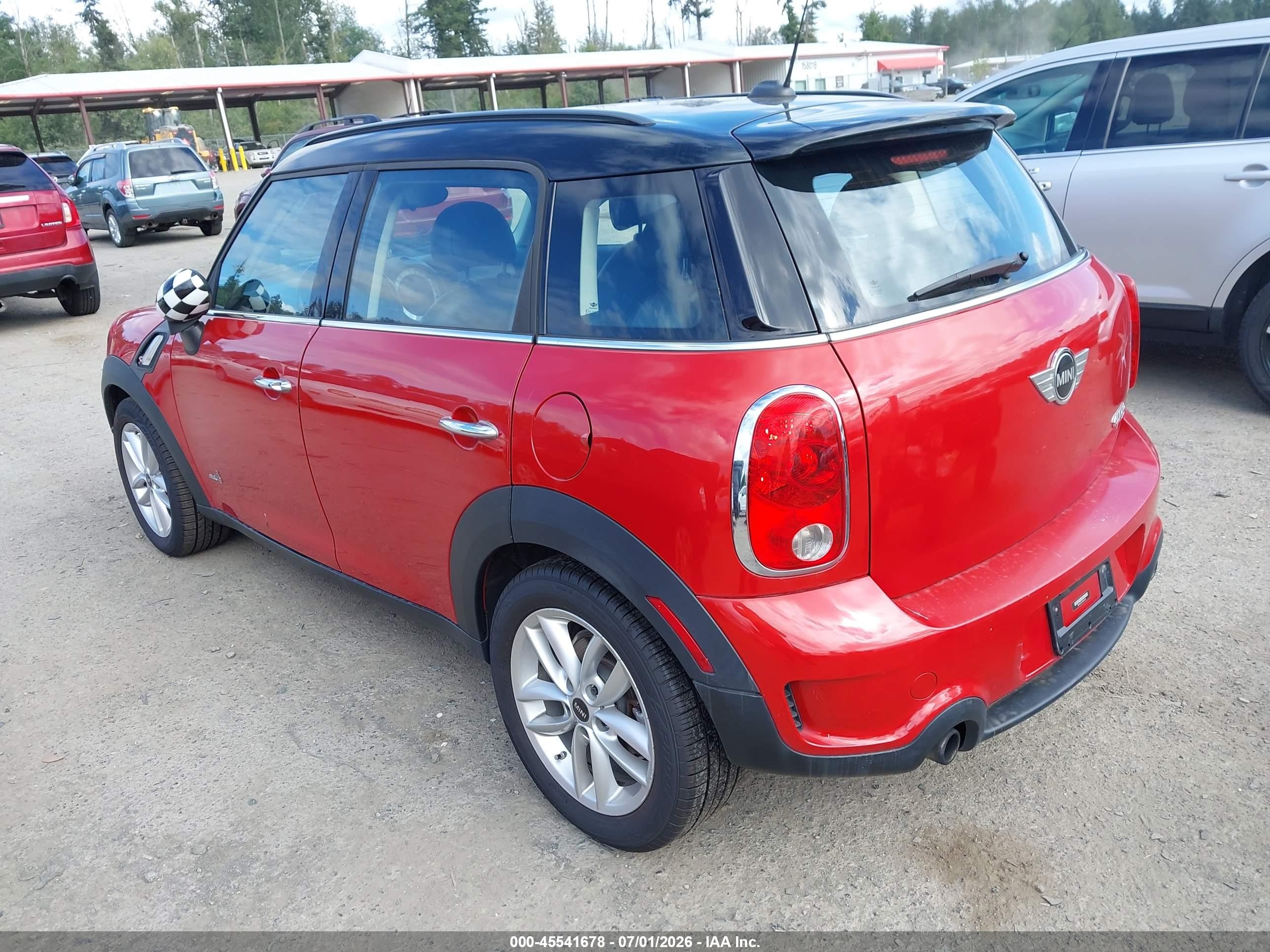 2013 Mini Countryman Cooper S Red vin: WMWZC5C51DWP32124
